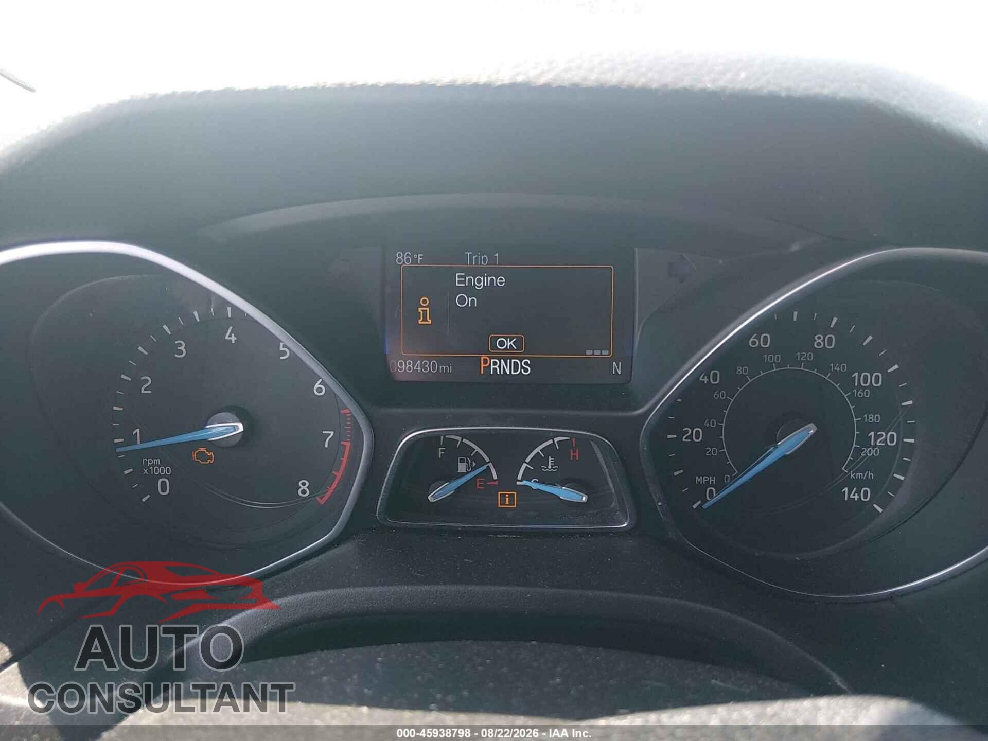 FORD FOCUS 2017 - 1FADP3H2XHL347016