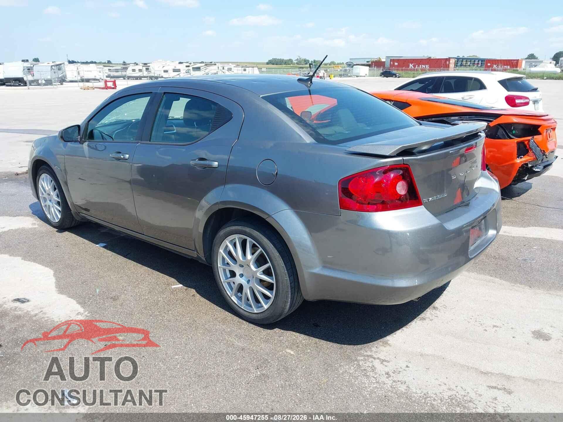 DODGE AVENGER 2012 - 1C3CDZEG4CN290900