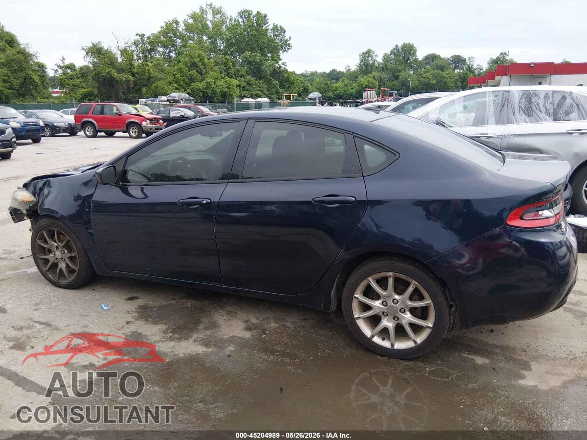 DODGE DART 2015 - 1C3CDFBB7FD144587