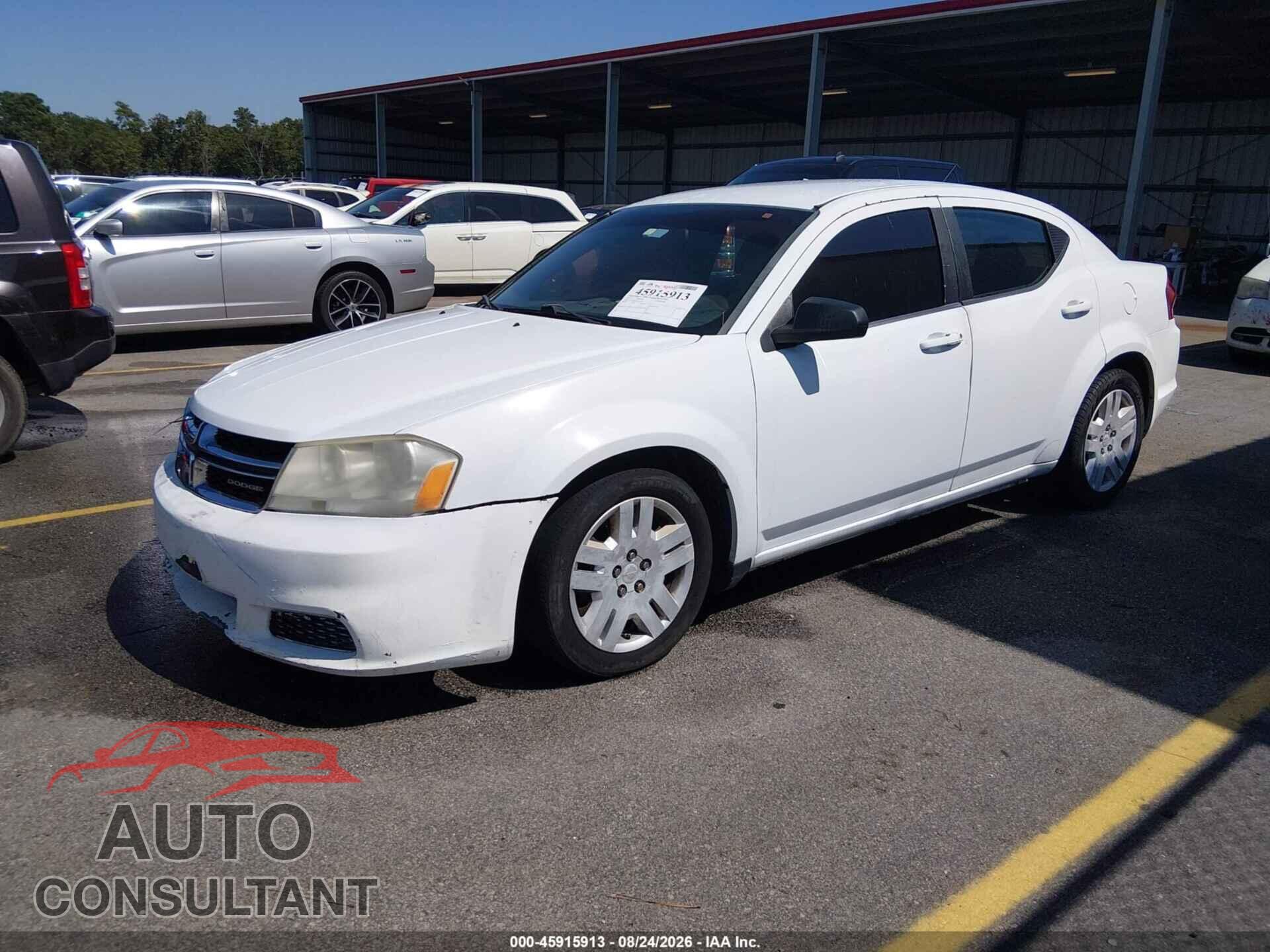 DODGE AVENGER 2012 - 1C3CDZAB1CN174550