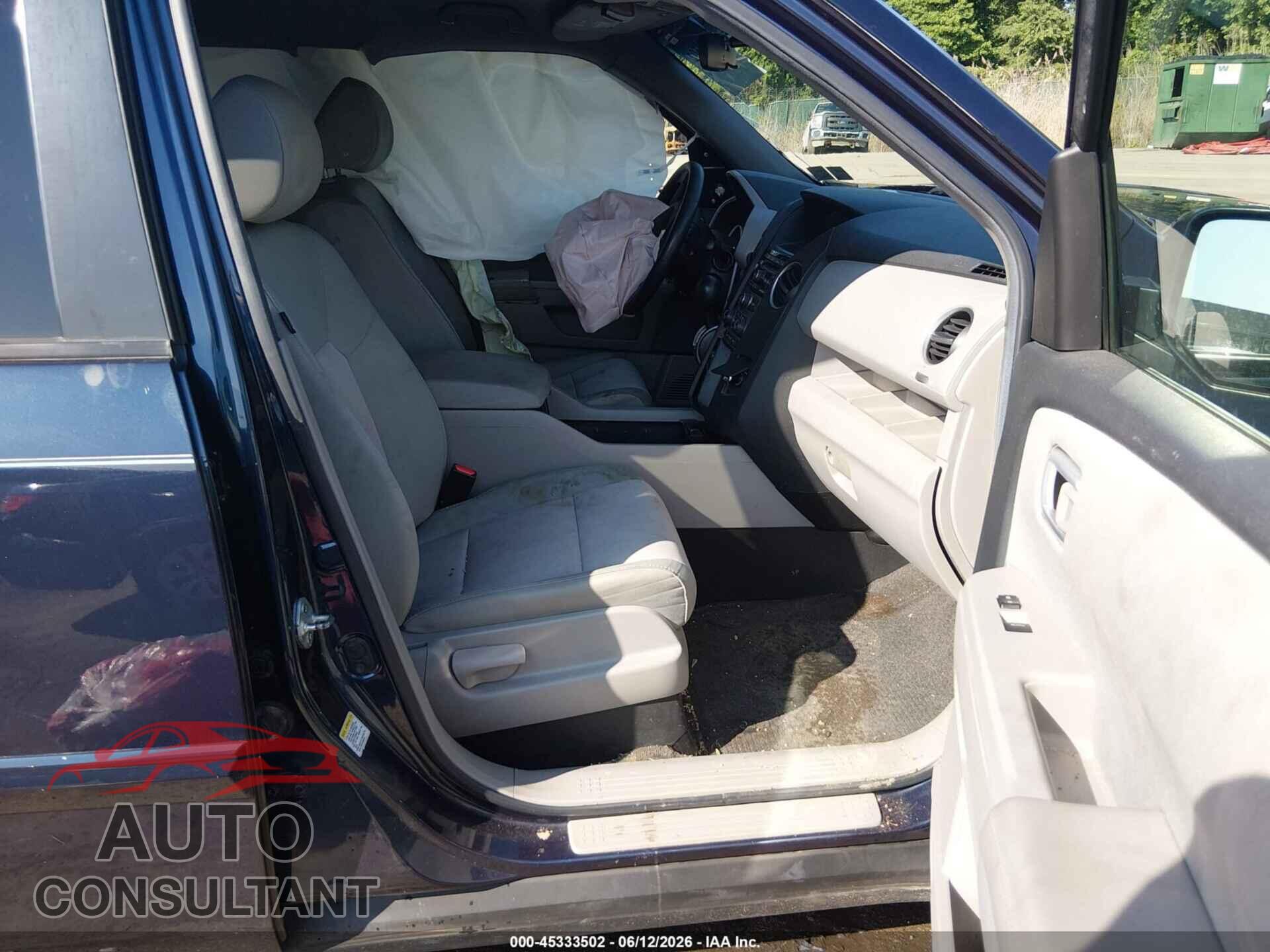 HONDA PILOT 2012 - 5FNYF4H41CB003589