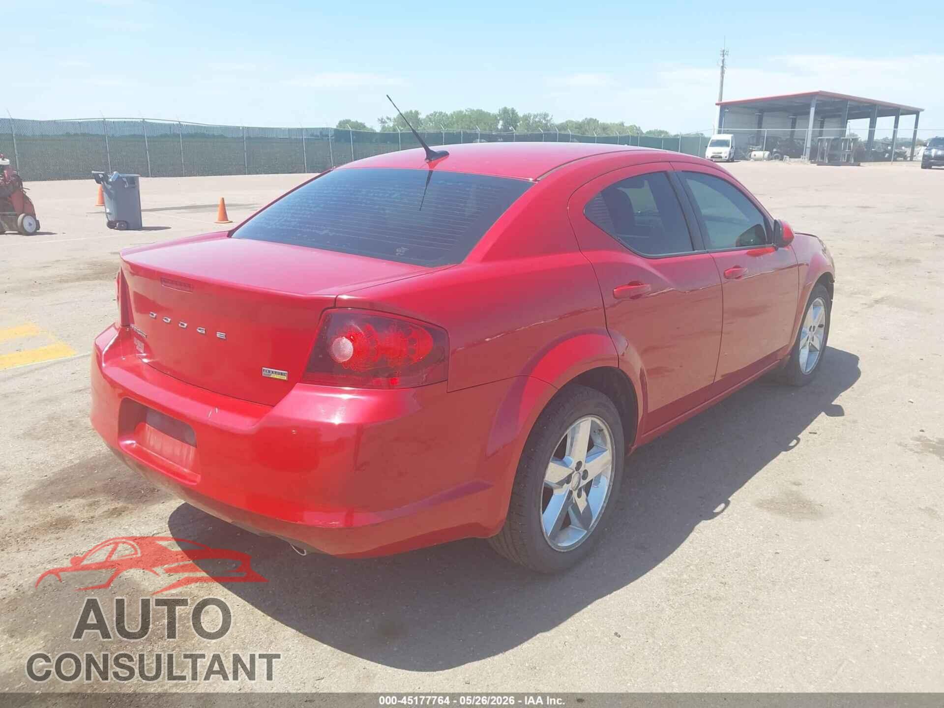 DODGE AVENGER 2011 - 1B3BD2FG6BN526167