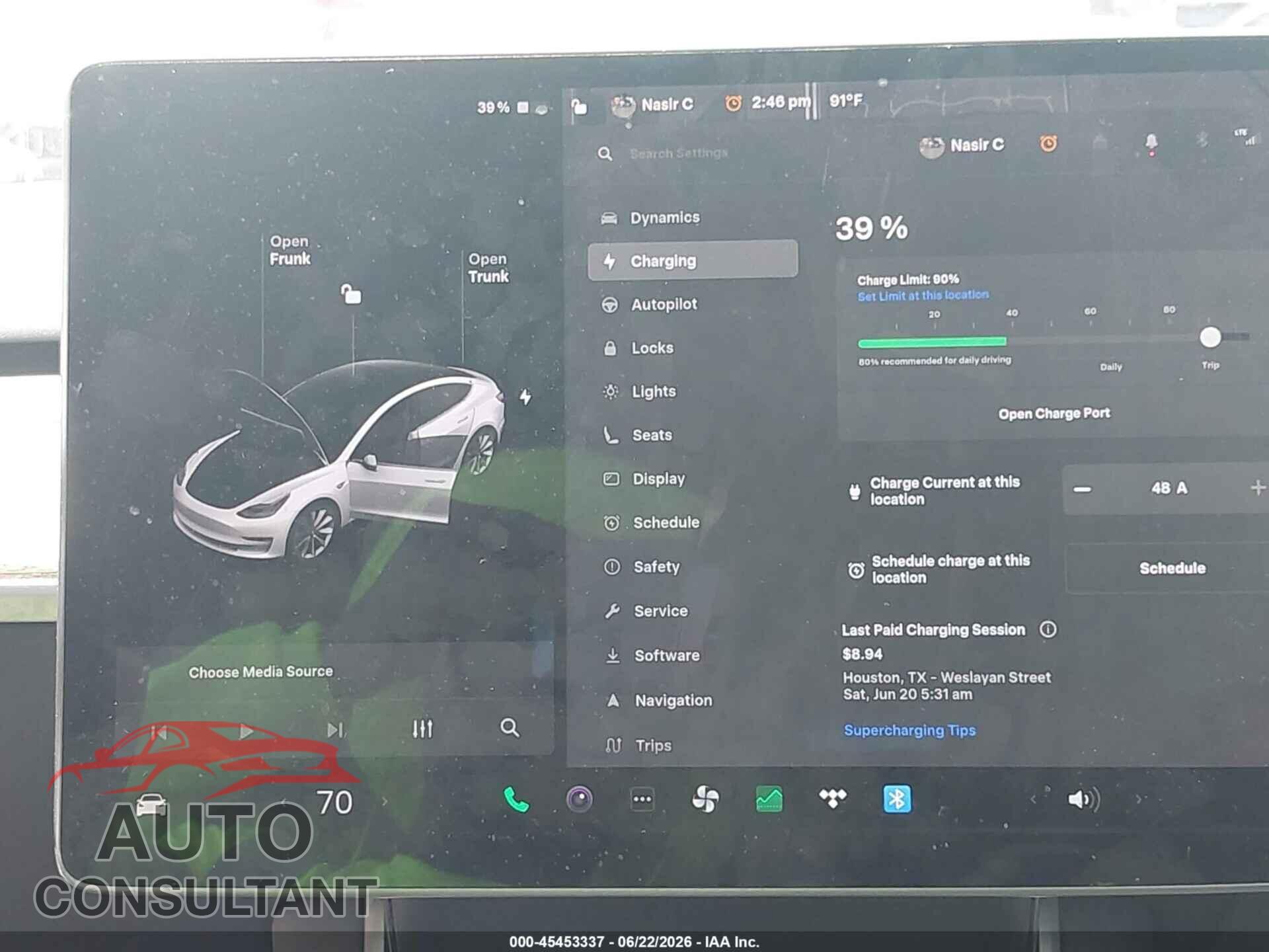 TESLA MODEL 3 2020 - 5YJ3E1EB3LF667357