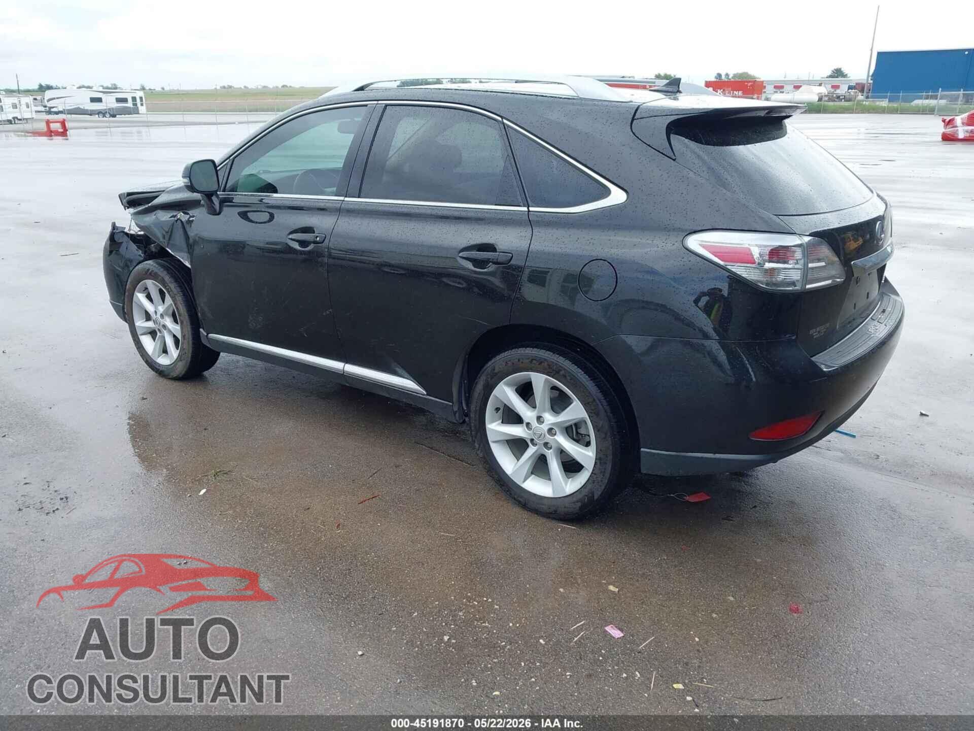 LEXUS RX 350 2012 - 2T2BK1BA9CC133926