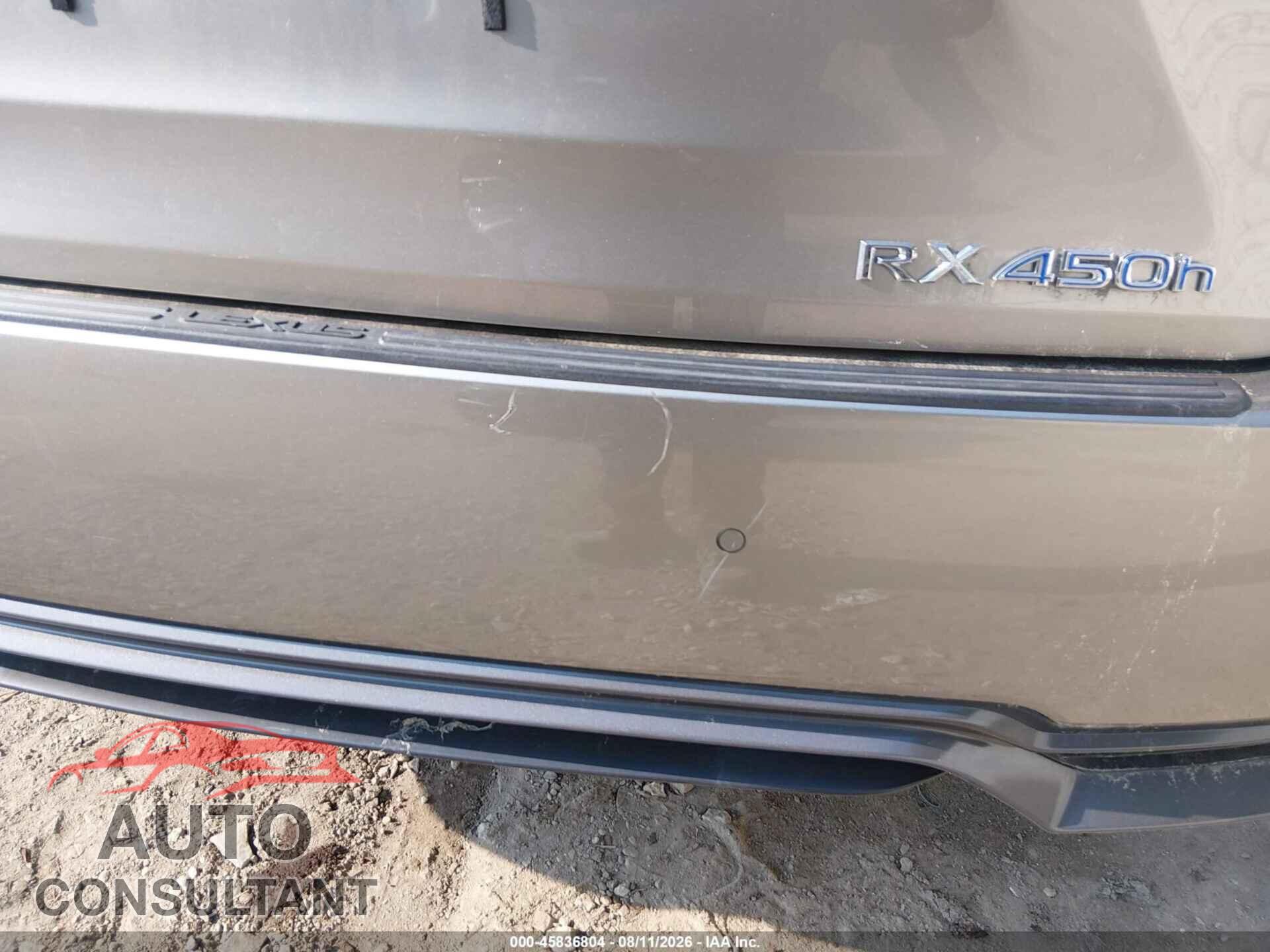 LEXUS RX 450H 2018 - 2T2BGMCA3JC022349