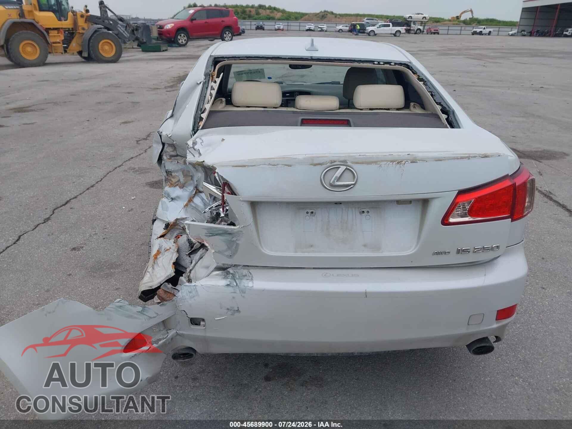 LEXUS IS 250 2011 - JTHCF5C29B5045352