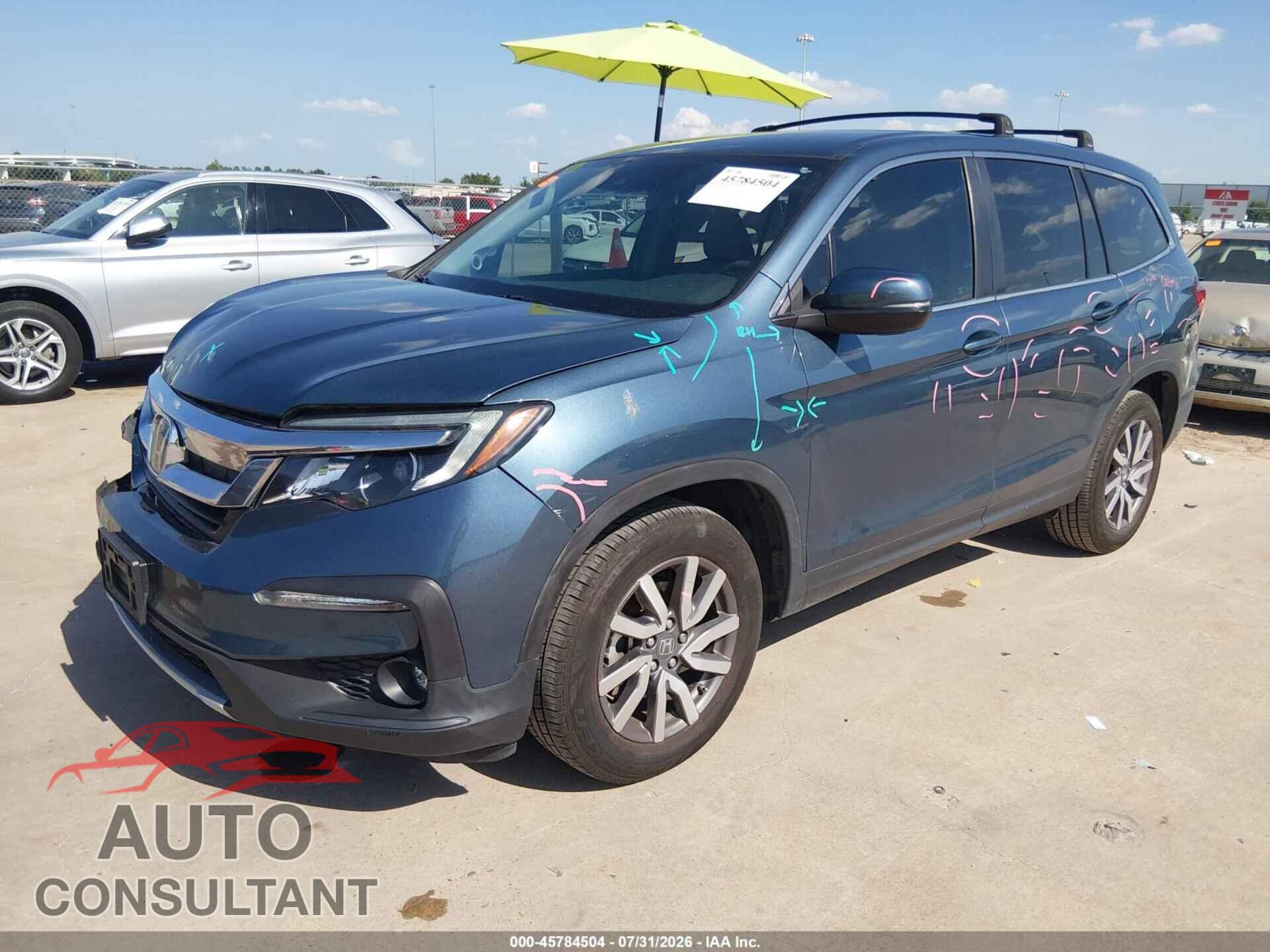 HONDA PILOT 2020 - 5FNYF5H38LB018801