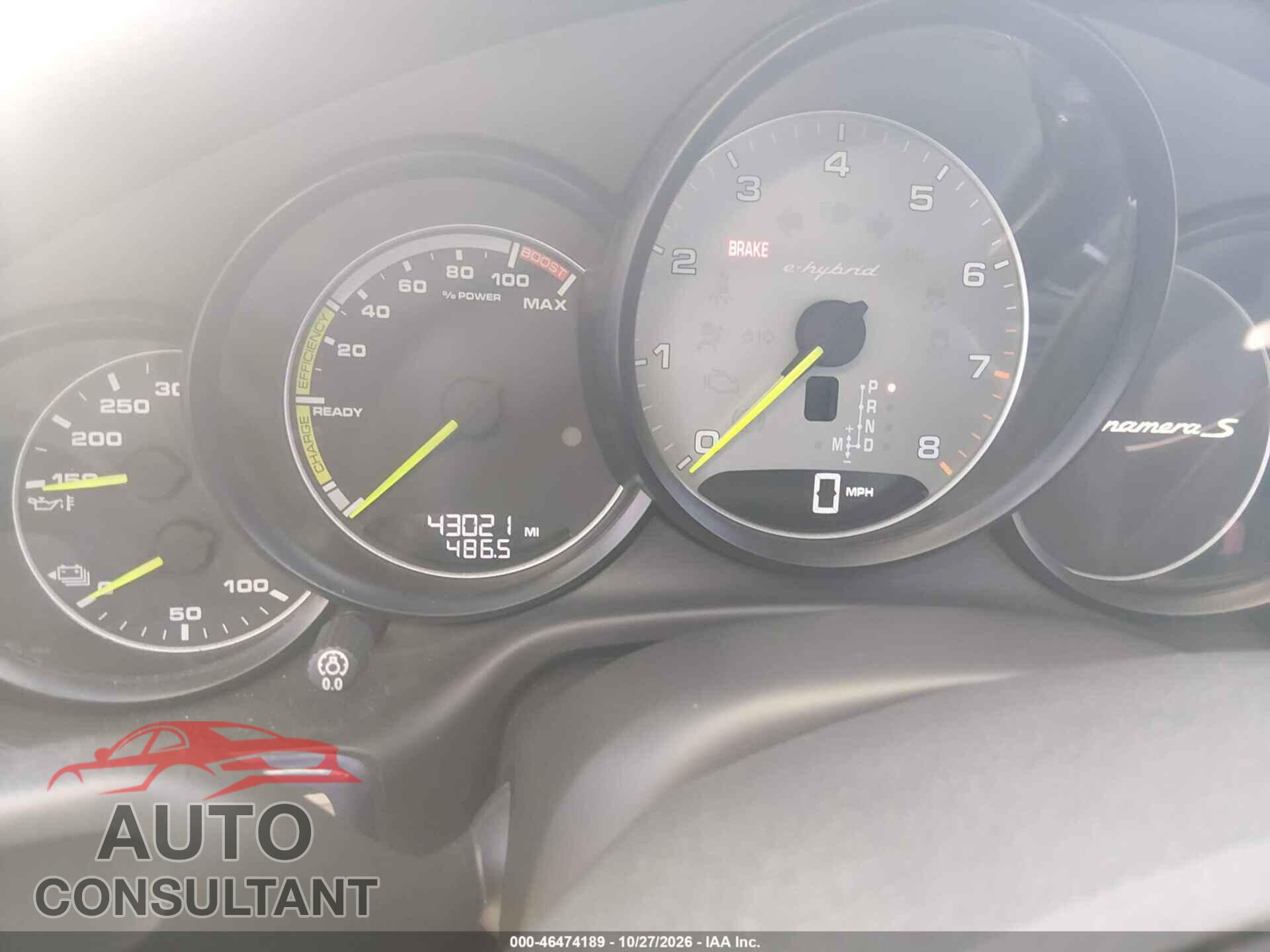PORSCHE PANAMERA E-HYBRID 2015 - WP0AD2A78FL040558