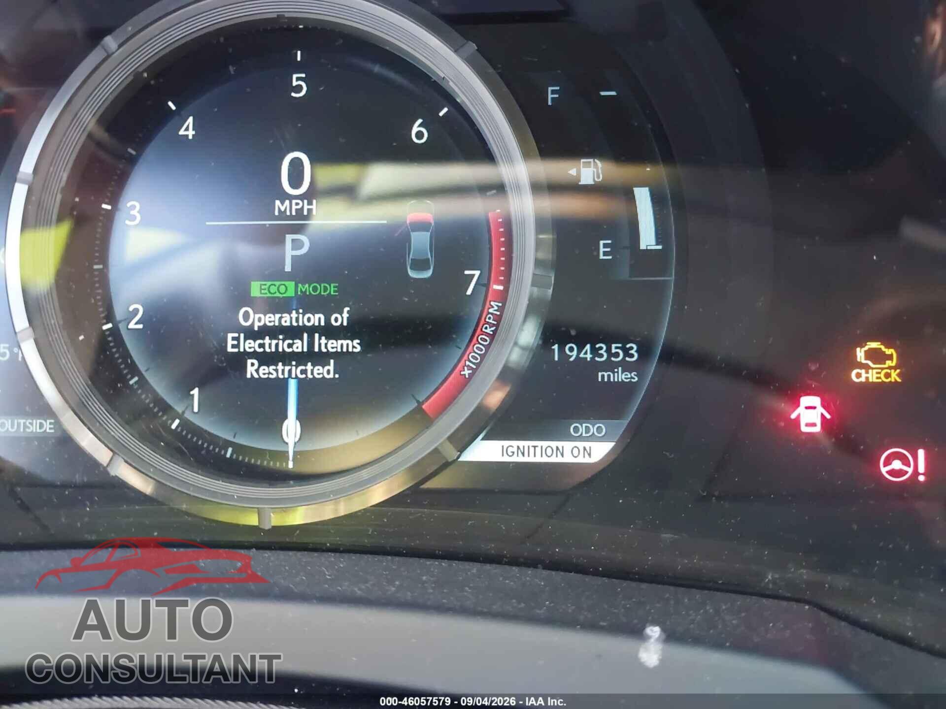 LEXUS IS 250 2014 - JTHBF1D28E5036066