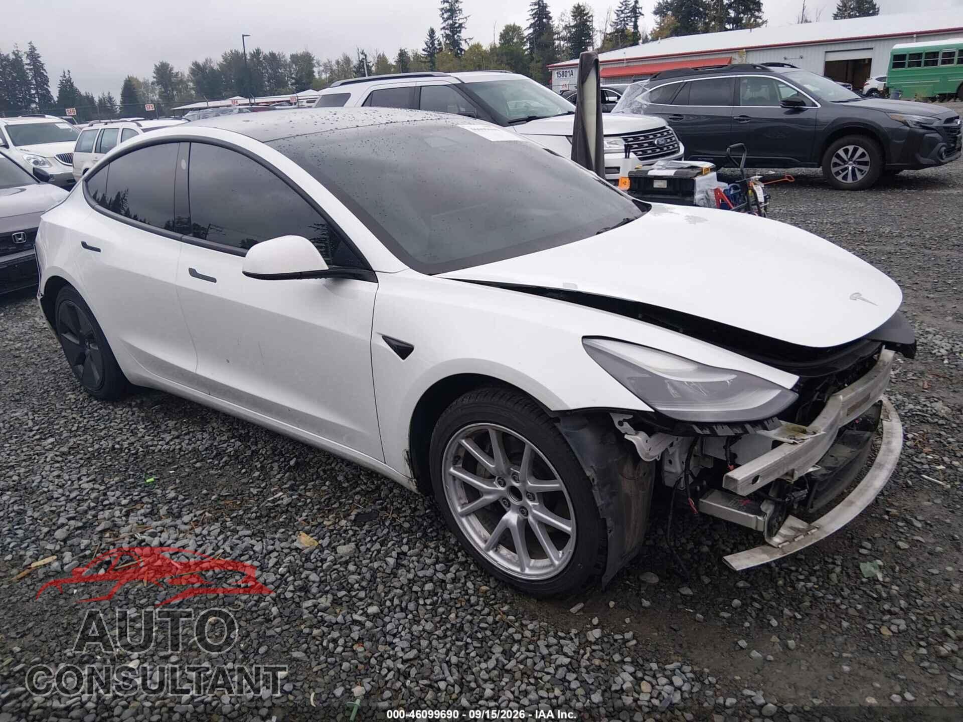 TESLA MODEL 3 2022 - 5YJ3E1EA3NF121412