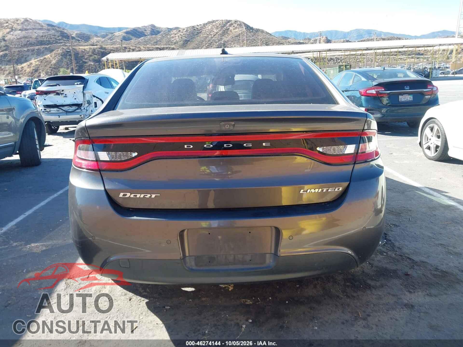 DODGE DART 2015 - 1C3CDFCB5FD344981