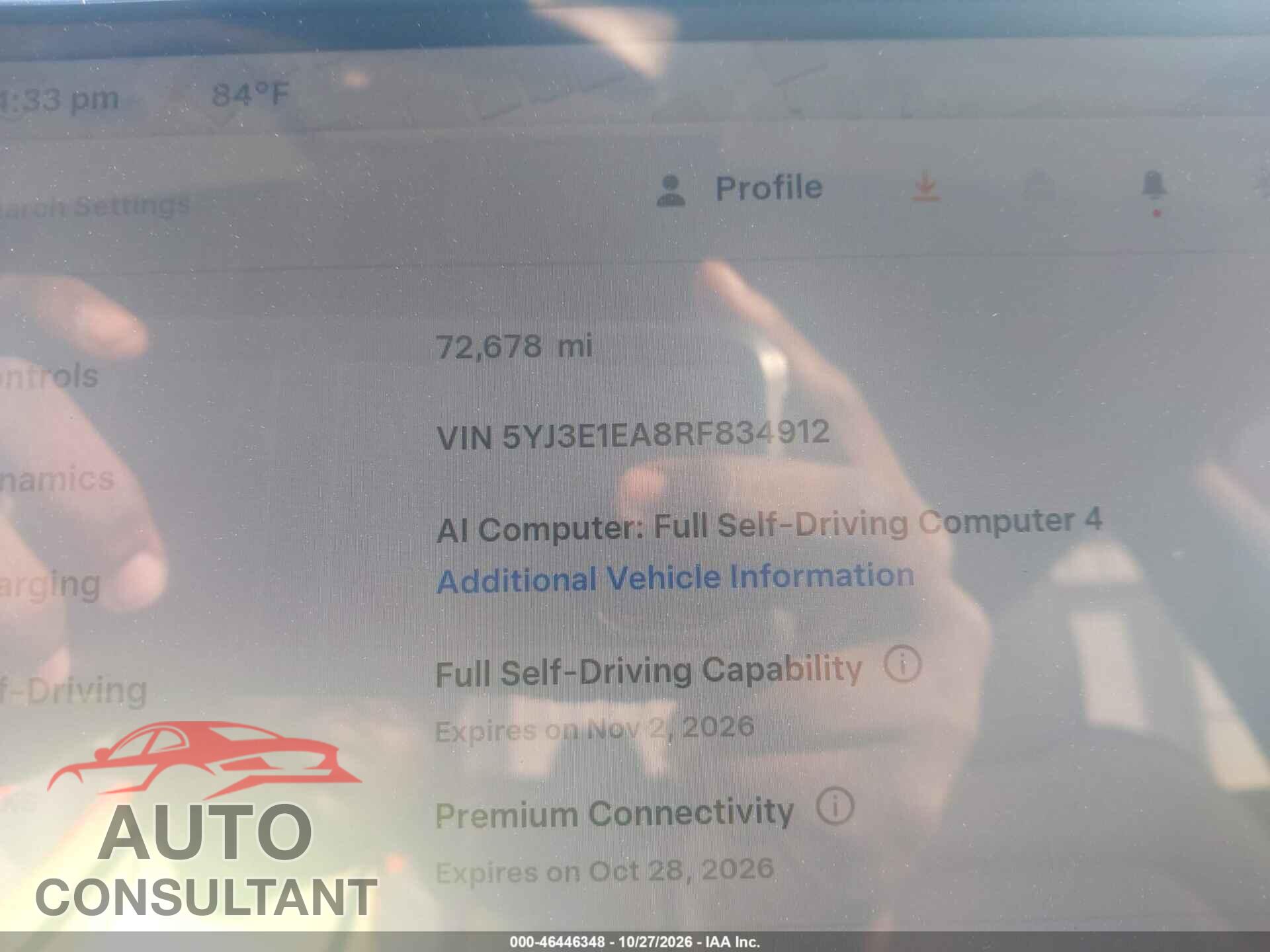 TESLA MODEL 3 2024 - 5YJ3E1EA8RF834912