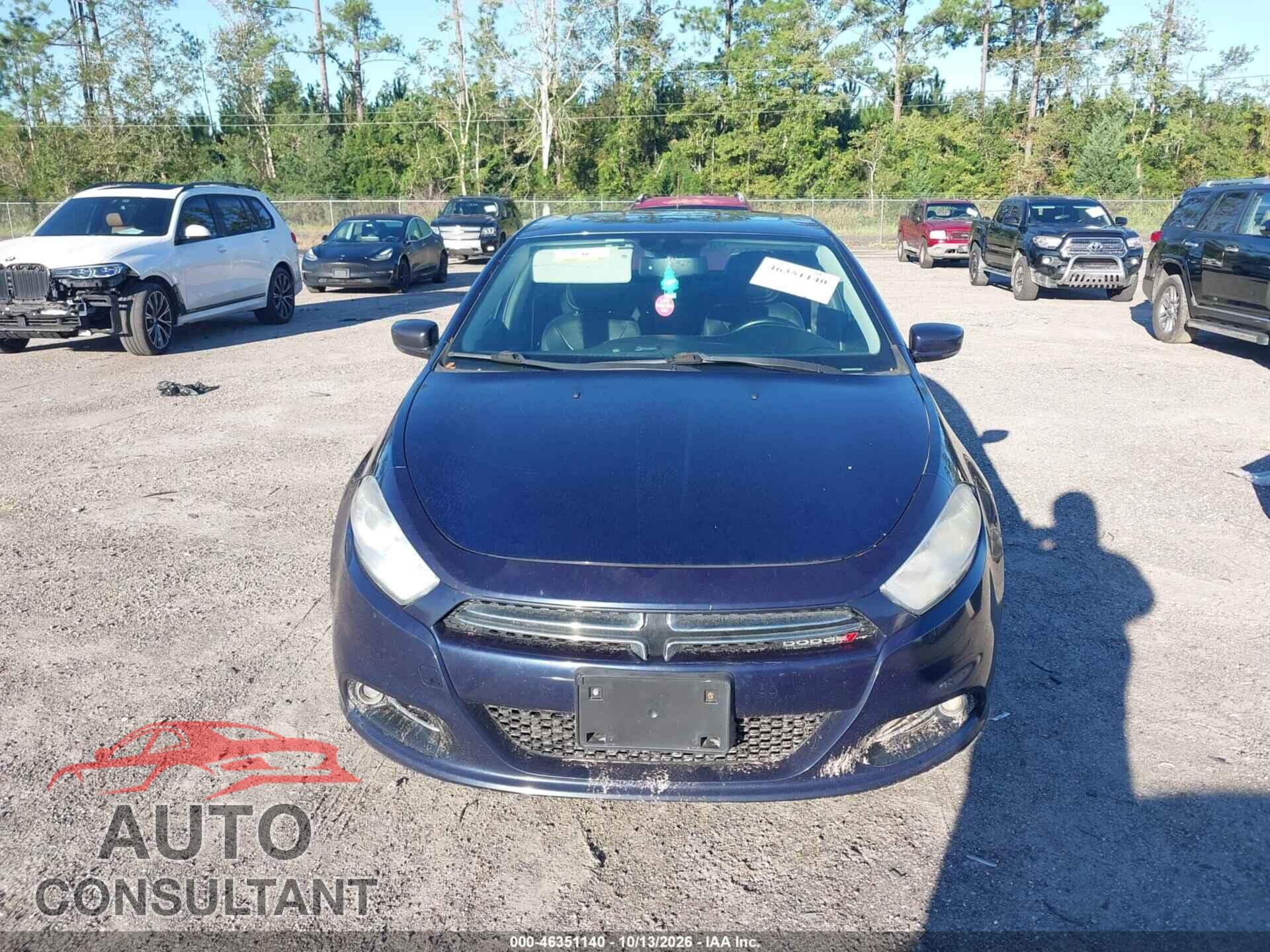 DODGE DART 2015 - 1C3CDFCB7FD407739