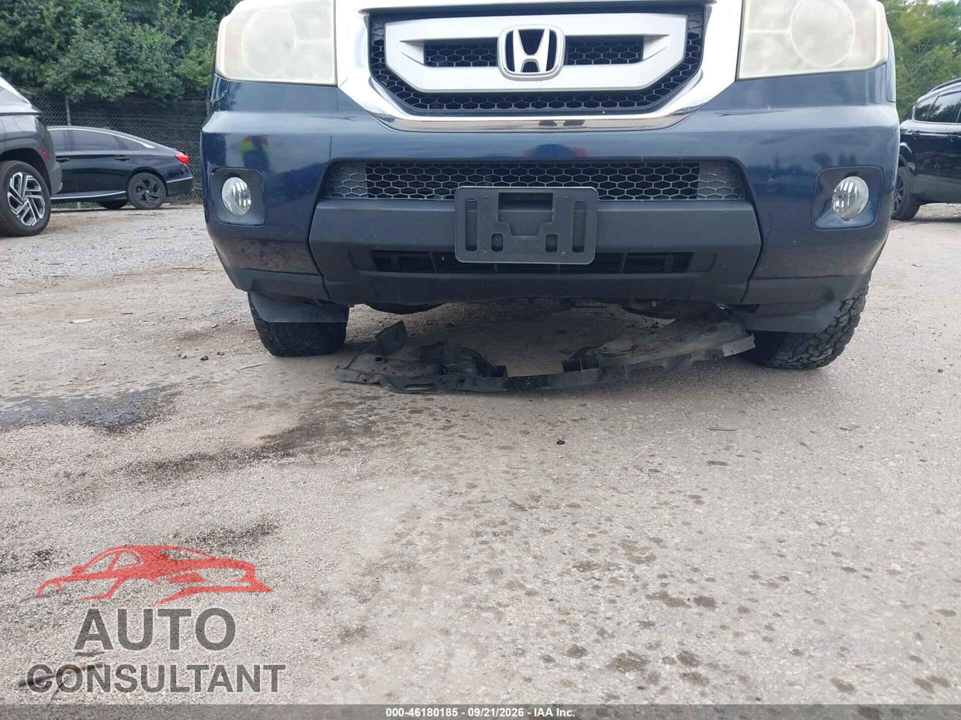 HONDA PILOT 2011 - 5FNYF4H69BB073423