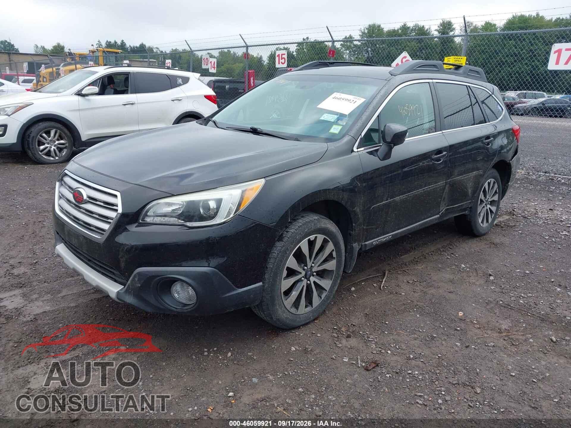 SUBARU OUTBACK 2015 - 4S4BSANC3F3322016