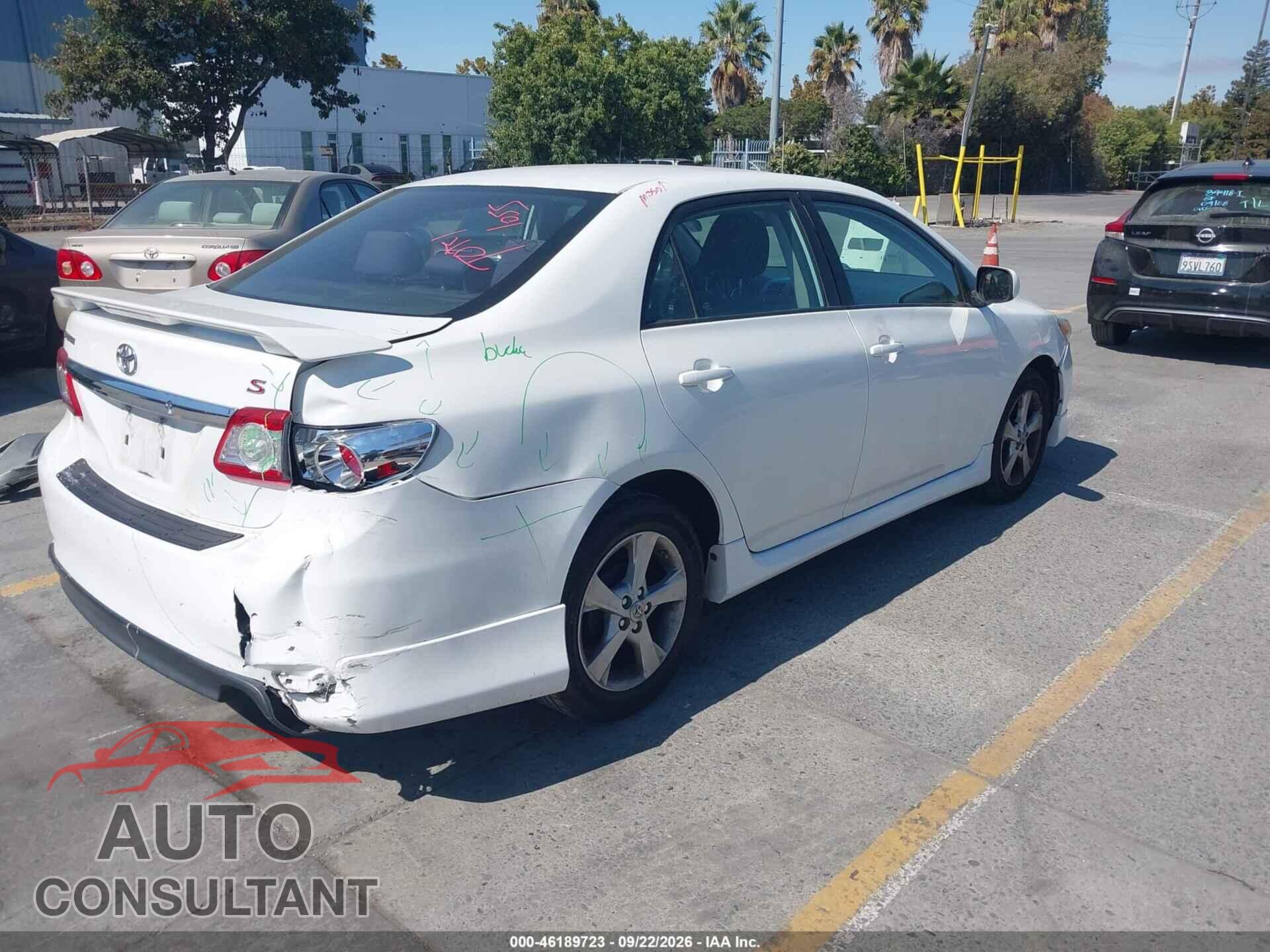 TOYOTA COROLLA 2011 - 2T1BU4EE4BC653660
