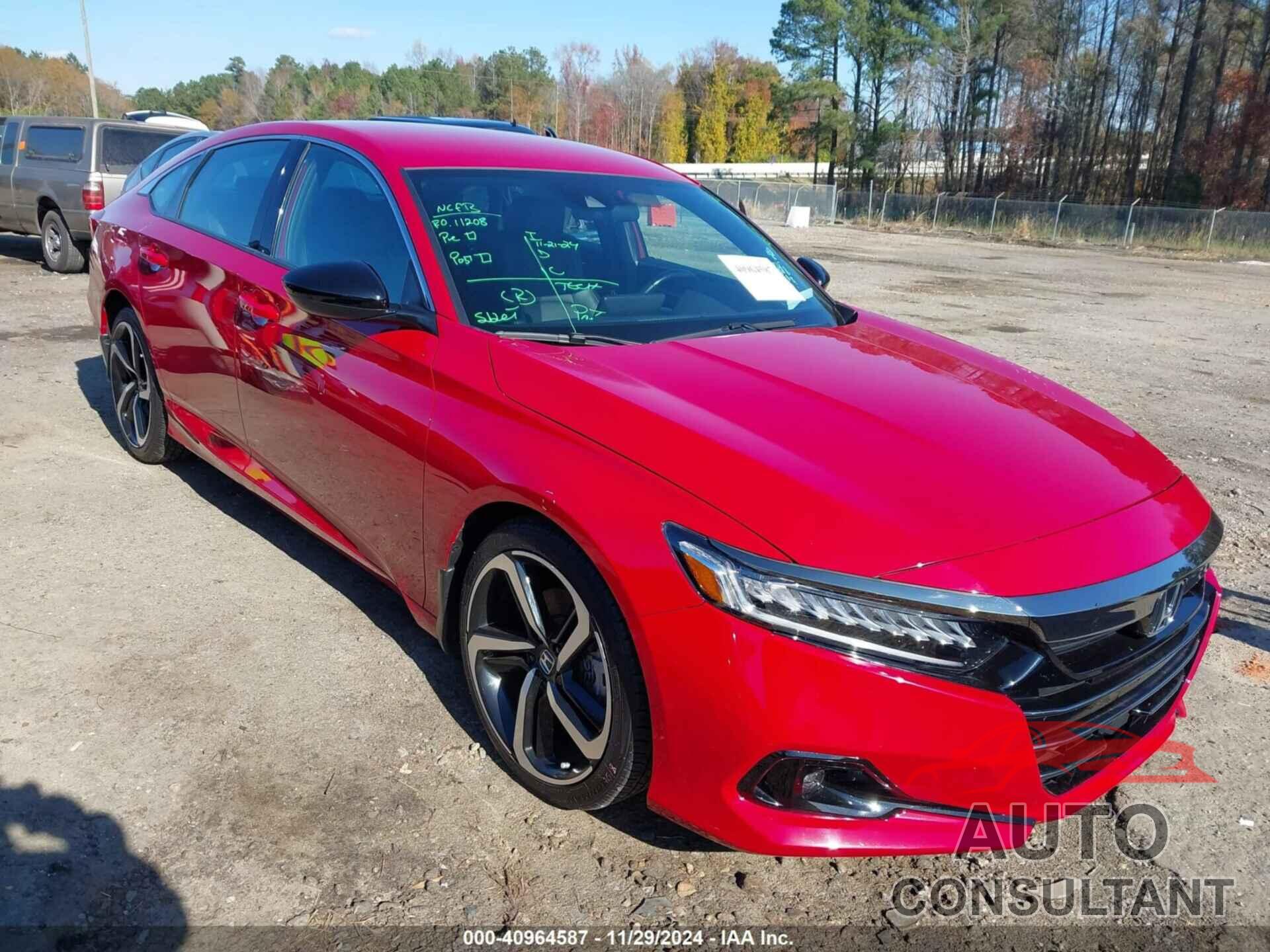 HONDA ACCORD 2021 - 1HGCV1F3XMA040710