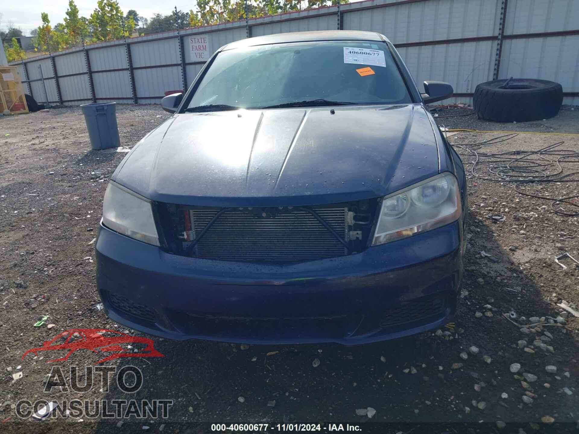 DODGE AVENGER 2013 - 1C3CDZAG4DN756798