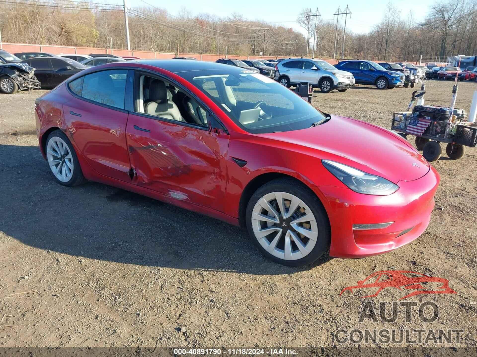 TESLA MODEL 3 2022 - 5YJ3E1EA3NF288336