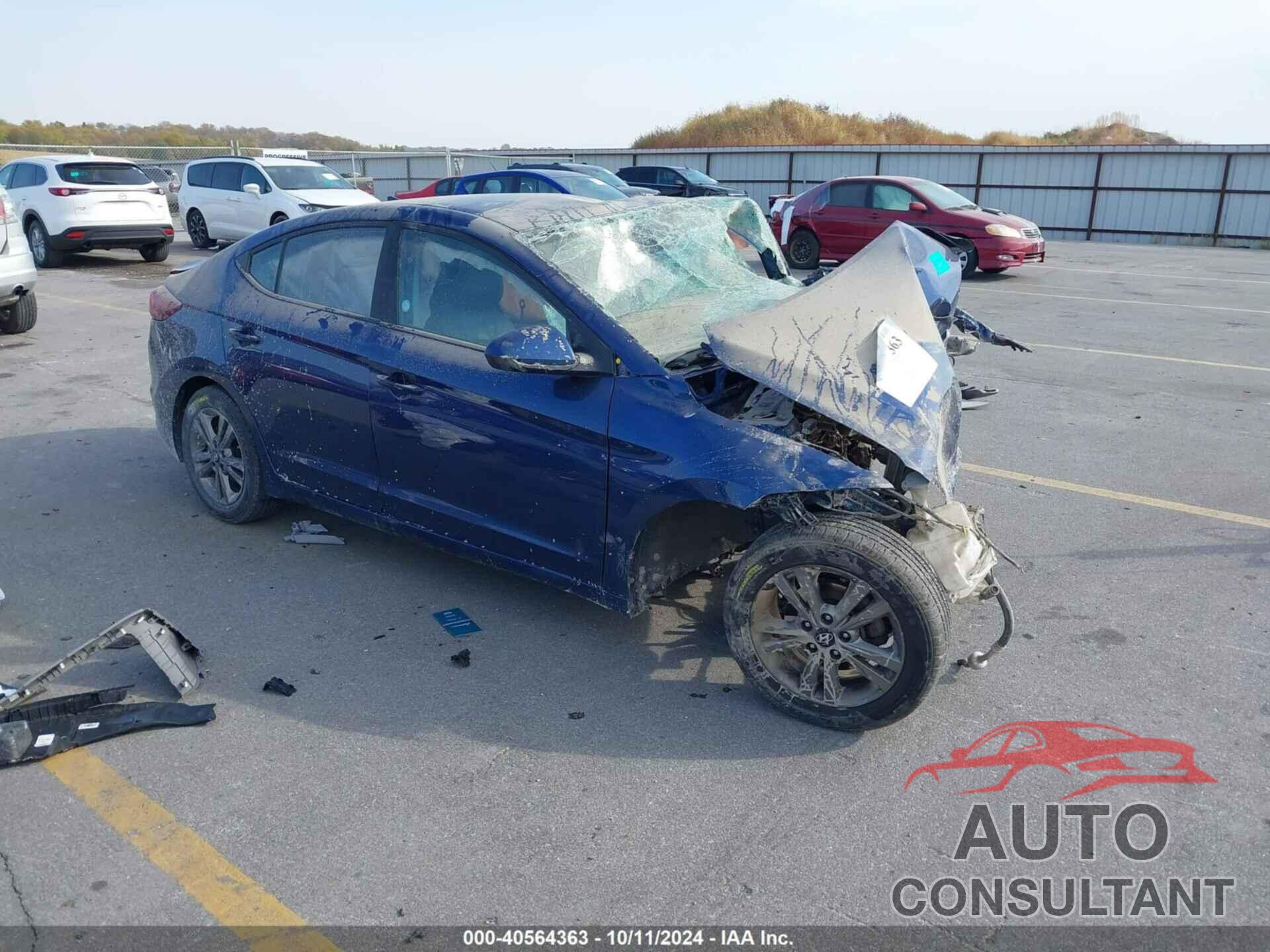 HYUNDAI ELANTRA 2018 - 5NPD84LF4JH221204