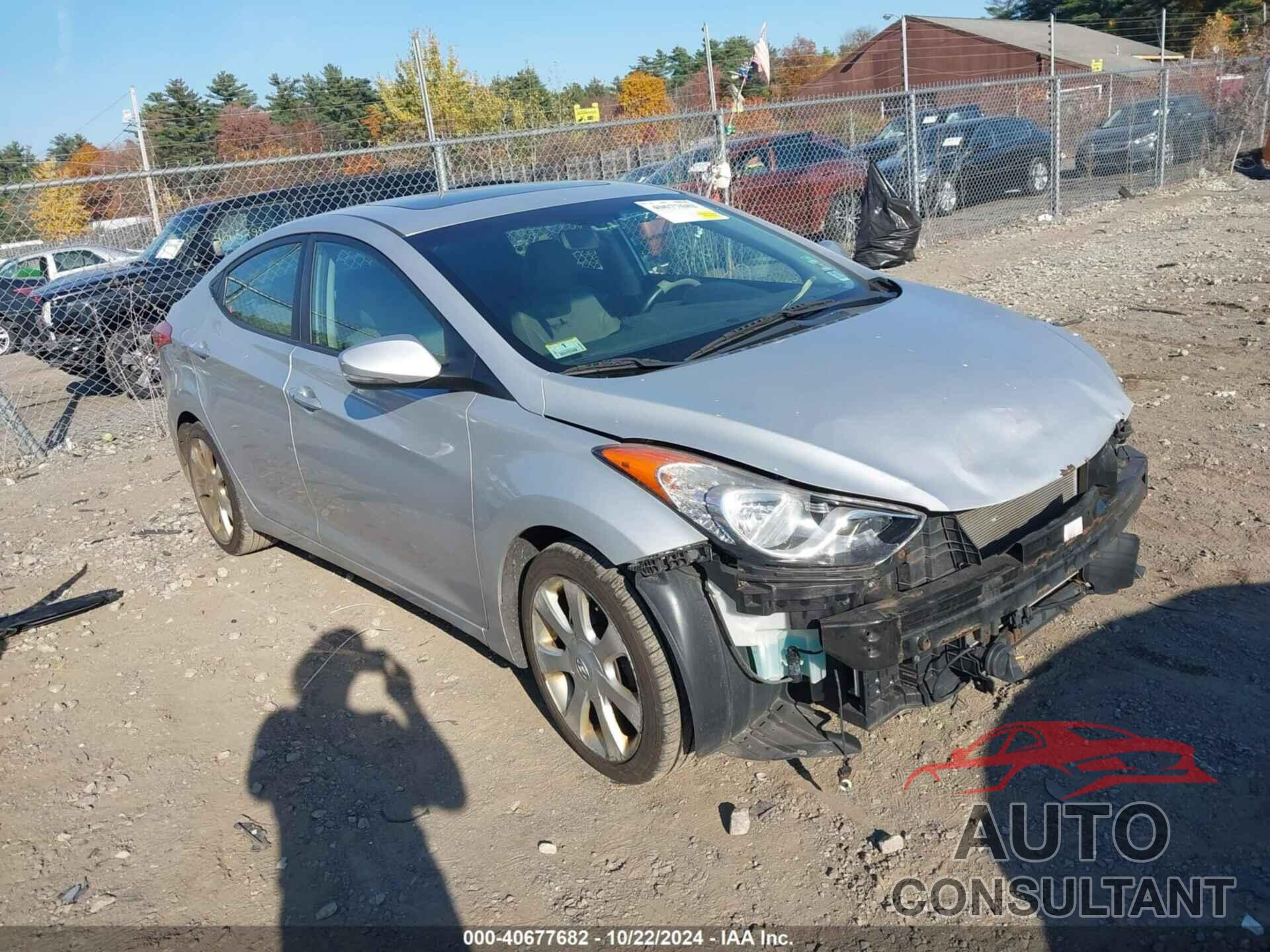 HYUNDAI ELANTRA 2013 - KMHDH4AEXDU642750