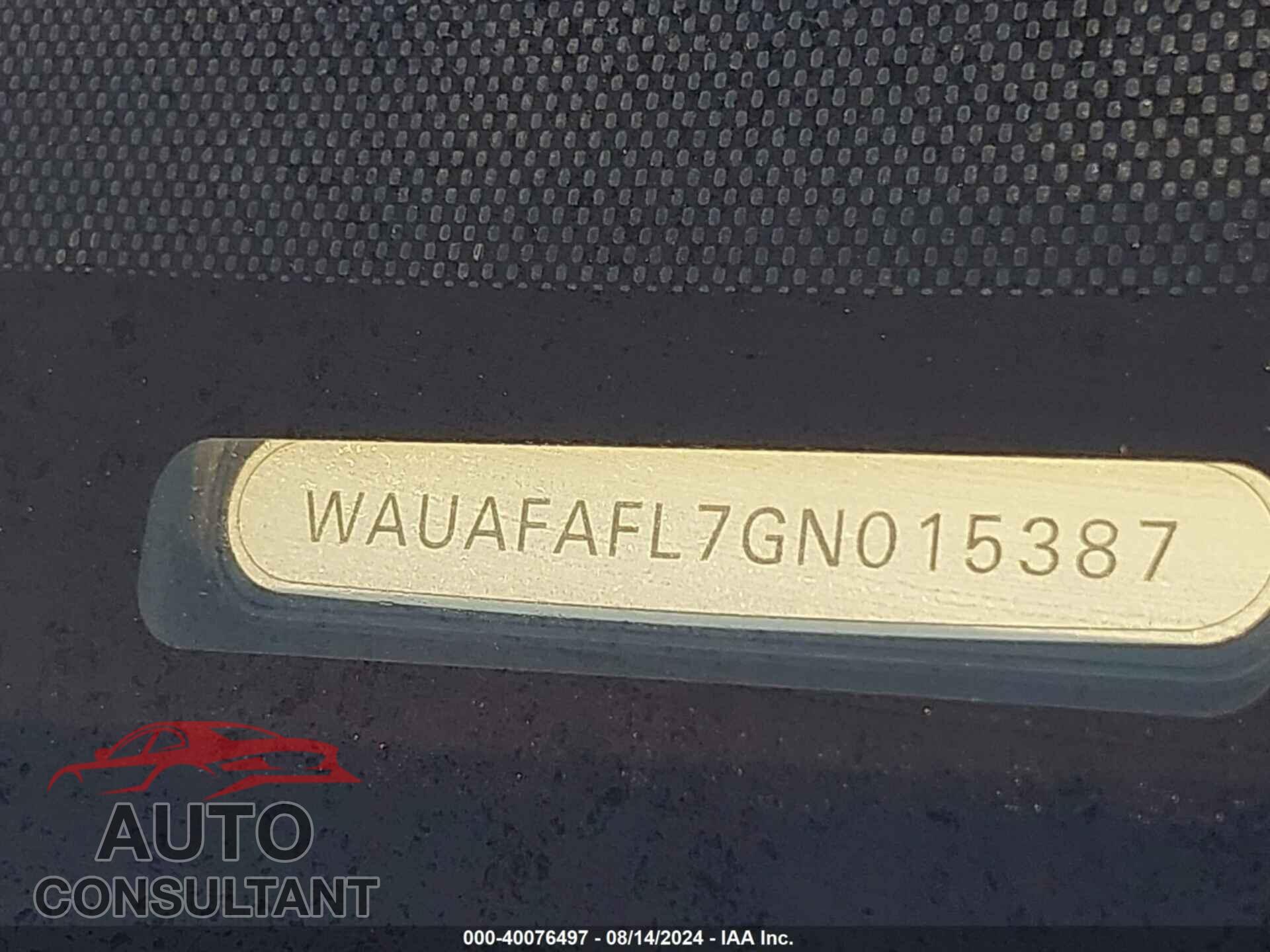AUDI A4 2016 - WAUAFAFL7GN015387