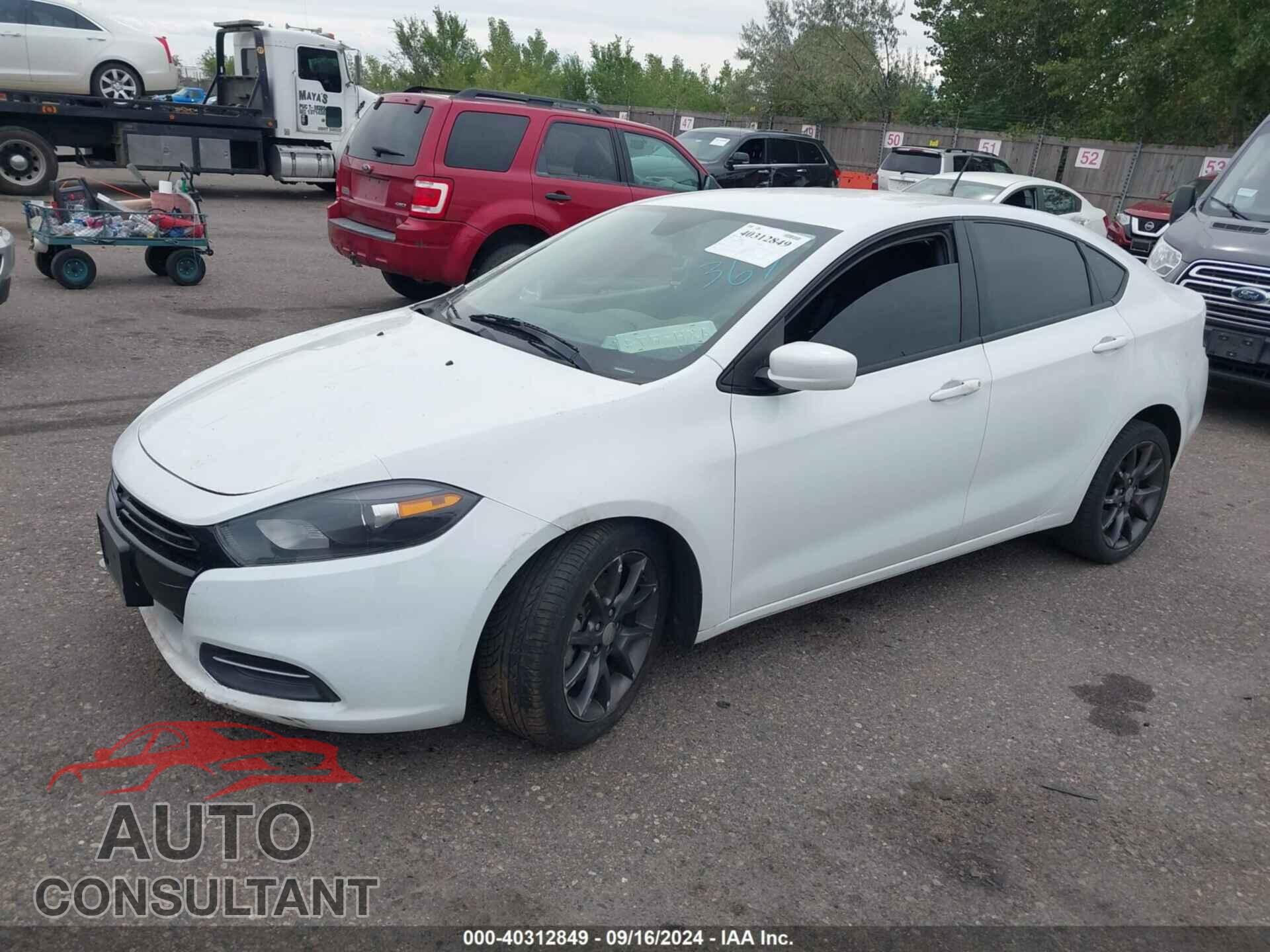 DODGE DART 2016 - 1C3CDFAA7GD533367