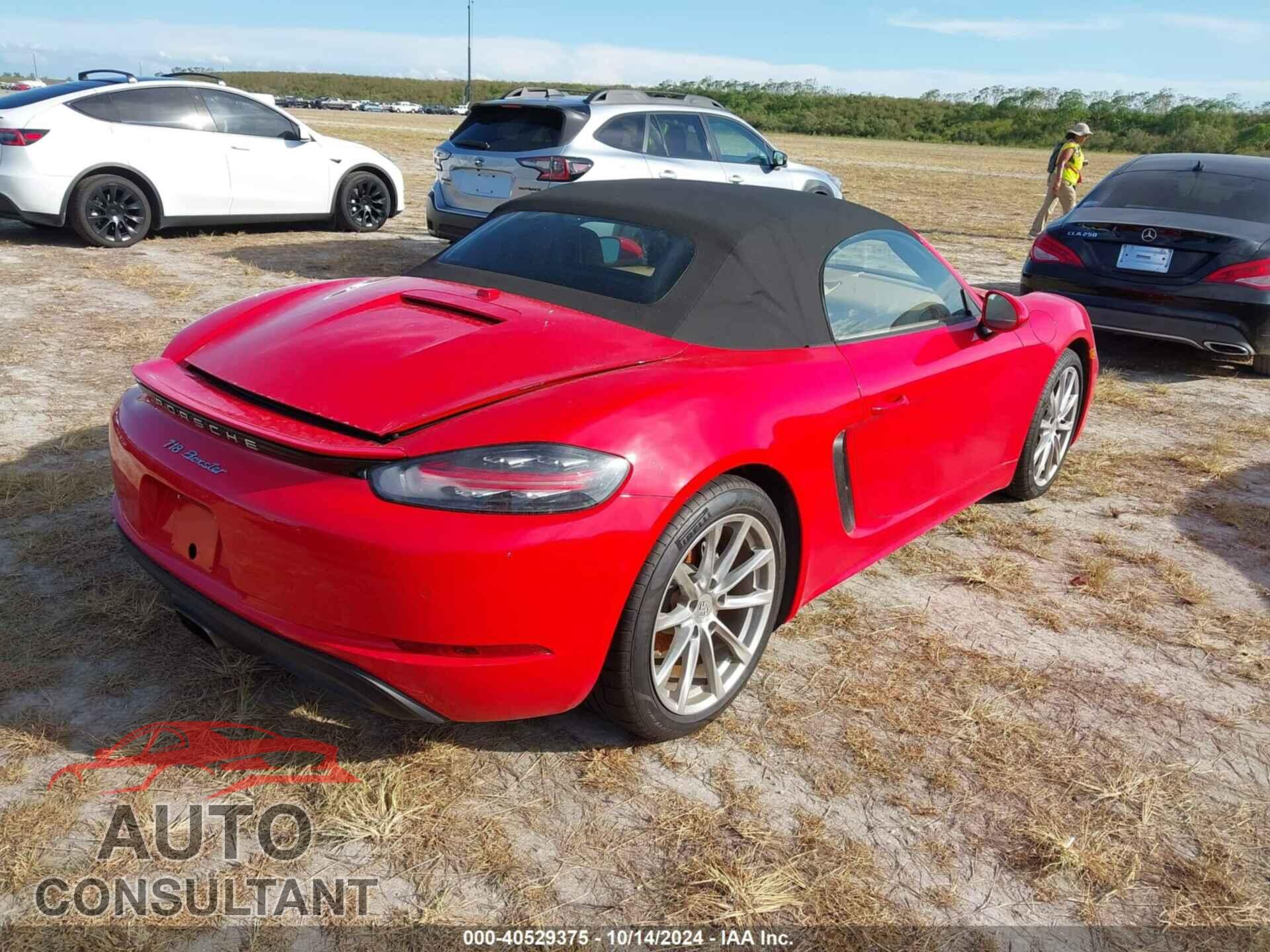 PORSCHE BOXSTER 2017 - WP0CA2A89HS220599