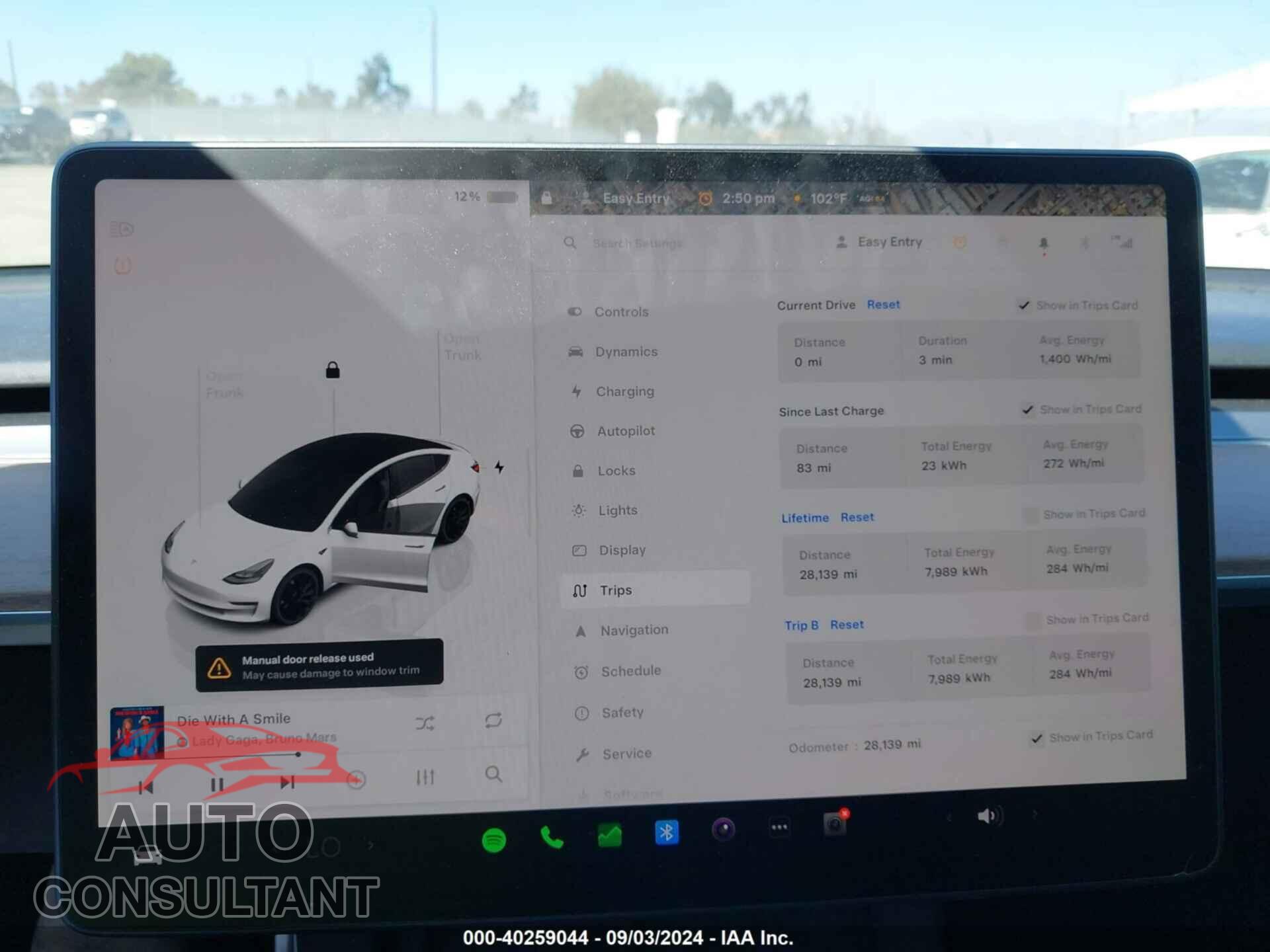 TESLA MODEL 3 2022 - 5YJ3E1EC8NF357510