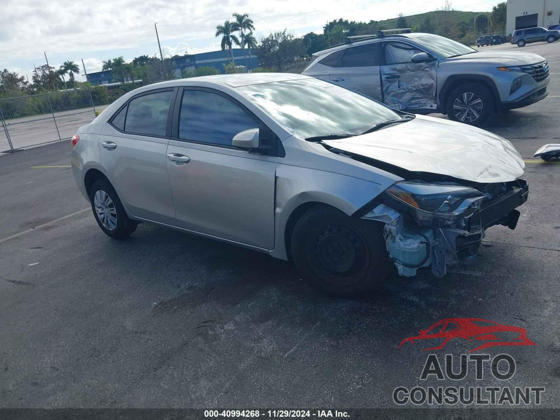 TOYOTA COROLLA 2015 - 2T1BURHE5FC441719