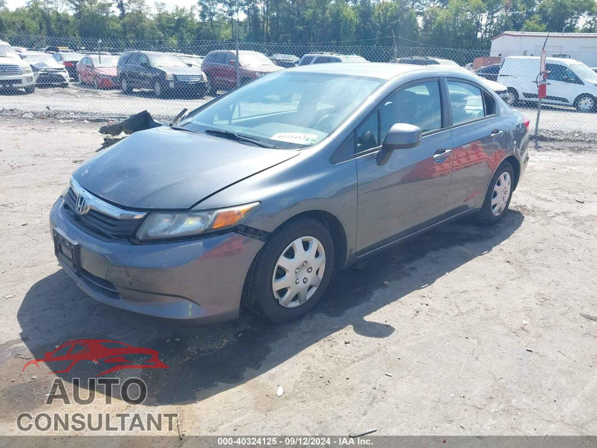 HONDA CIVIC 2012 - 19XFB2F55CE392293