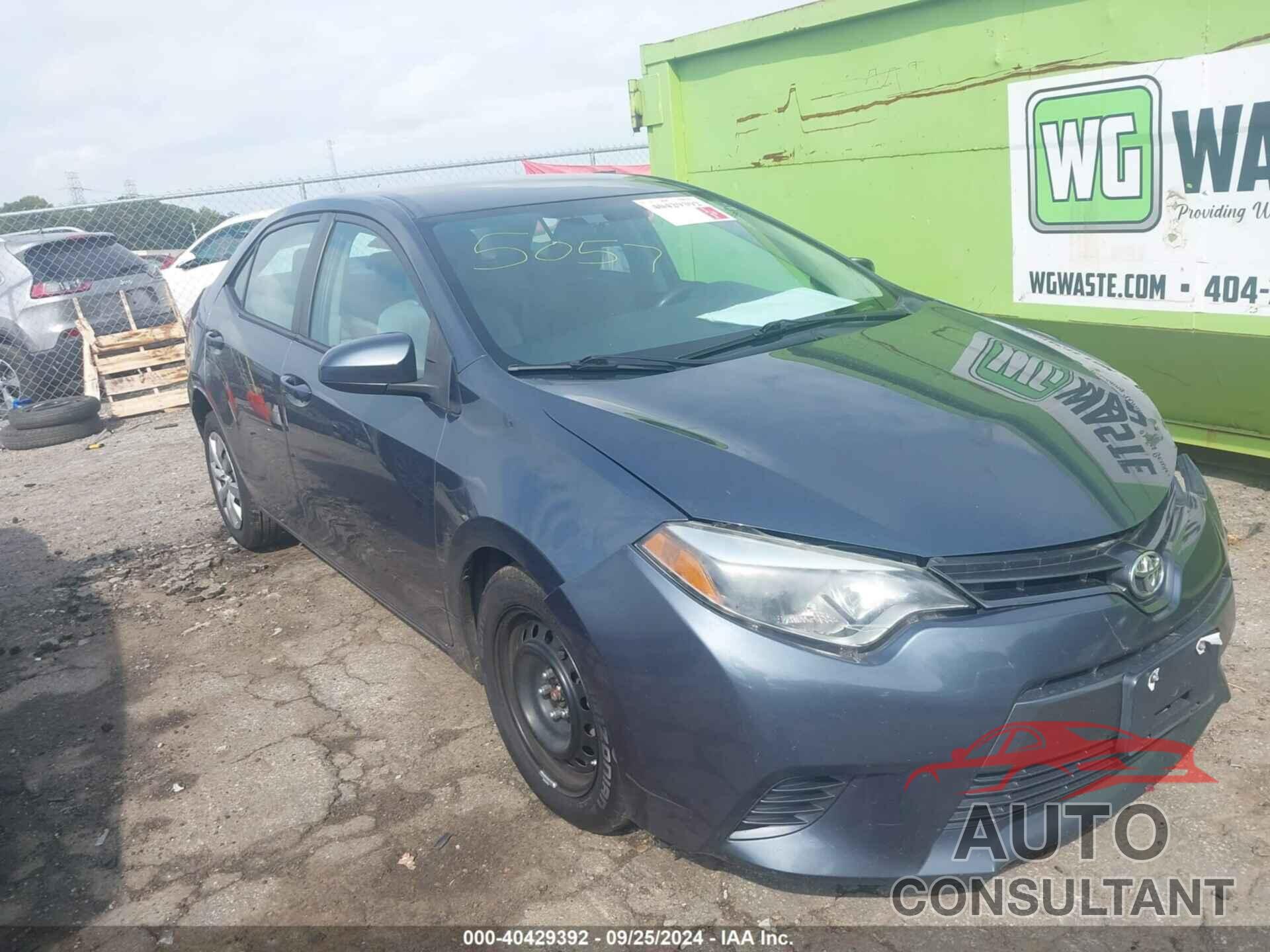 TOYOTA COROLLA 2016 - 2T1BURHE5GC625057