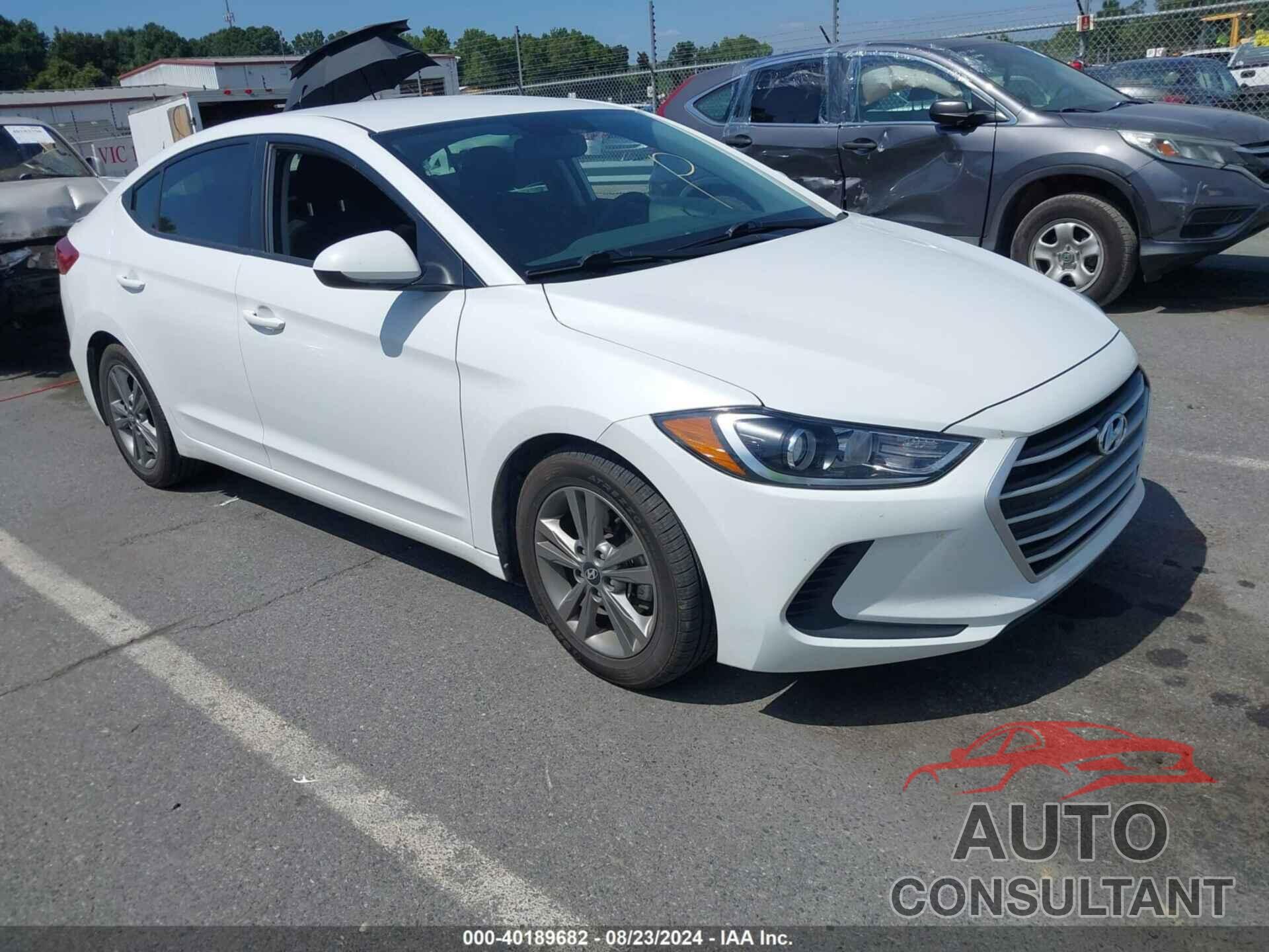 HYUNDAI ELANTRA 2018 - 5NPD84LFXJH356588