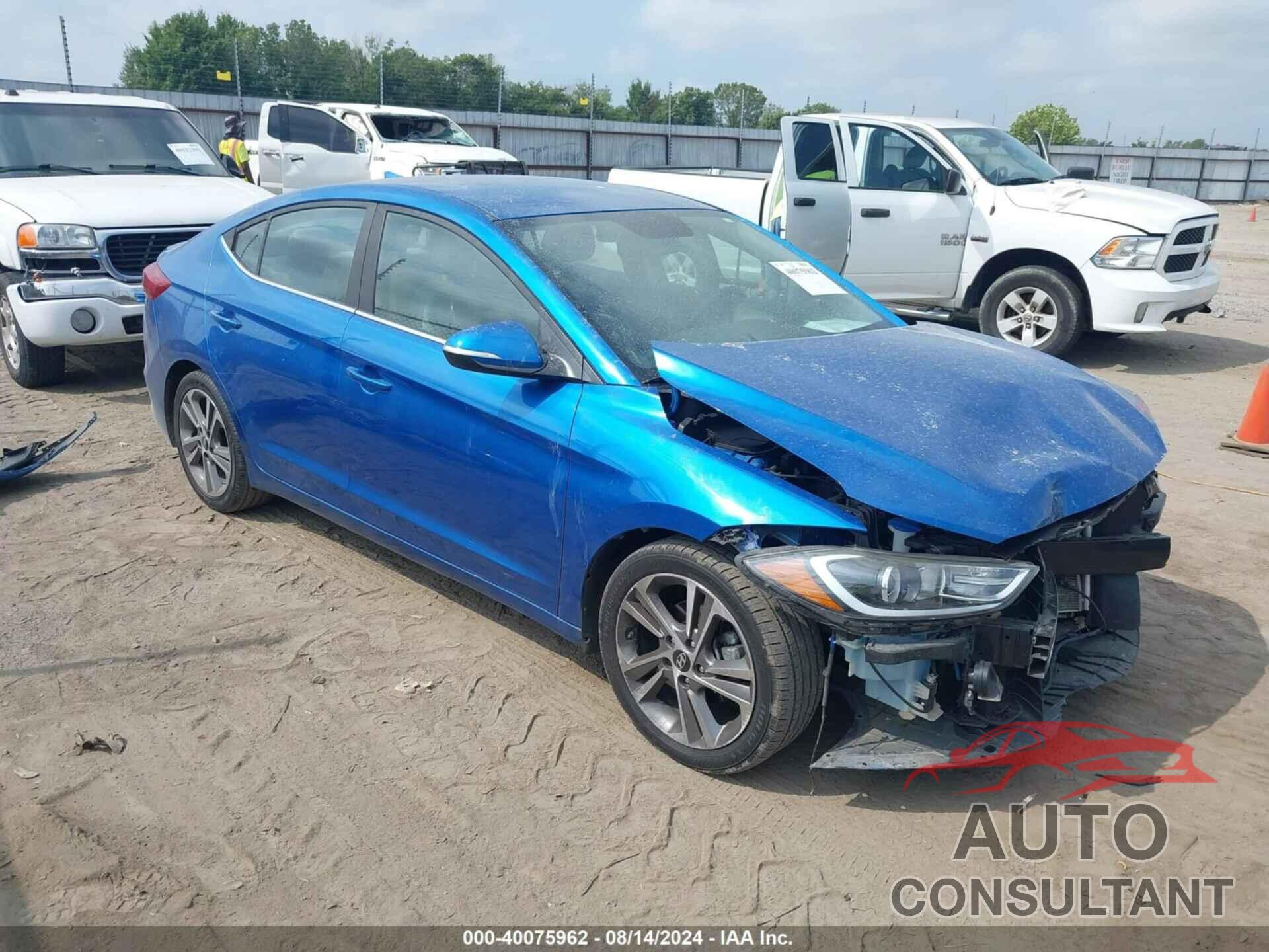 HYUNDAI ELANTRA 2018 - 5NPD84LF7JH279551