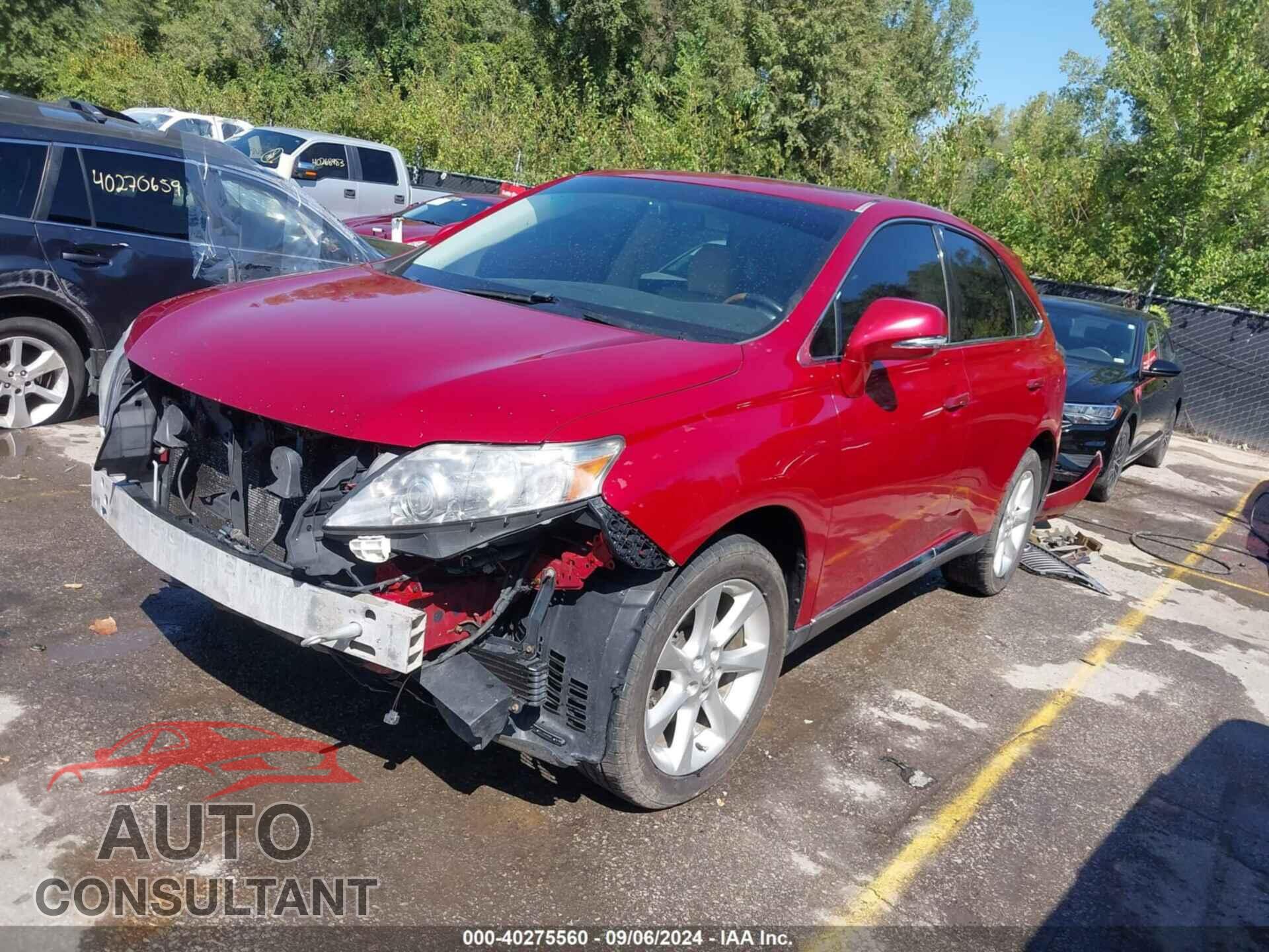 LEXUS RX 350 2011 - 2T2BK1BAXBC097033