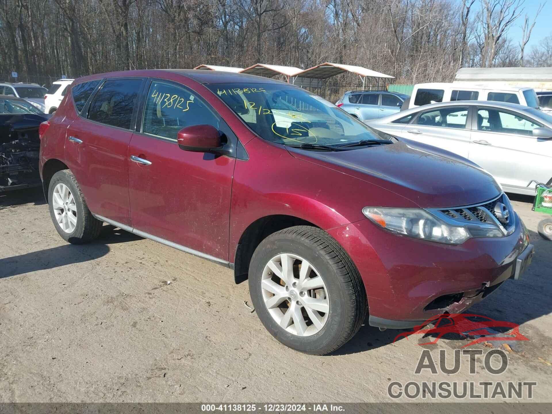NISSAN MURANO 2011 - JN8AZ1MWXBW168005
