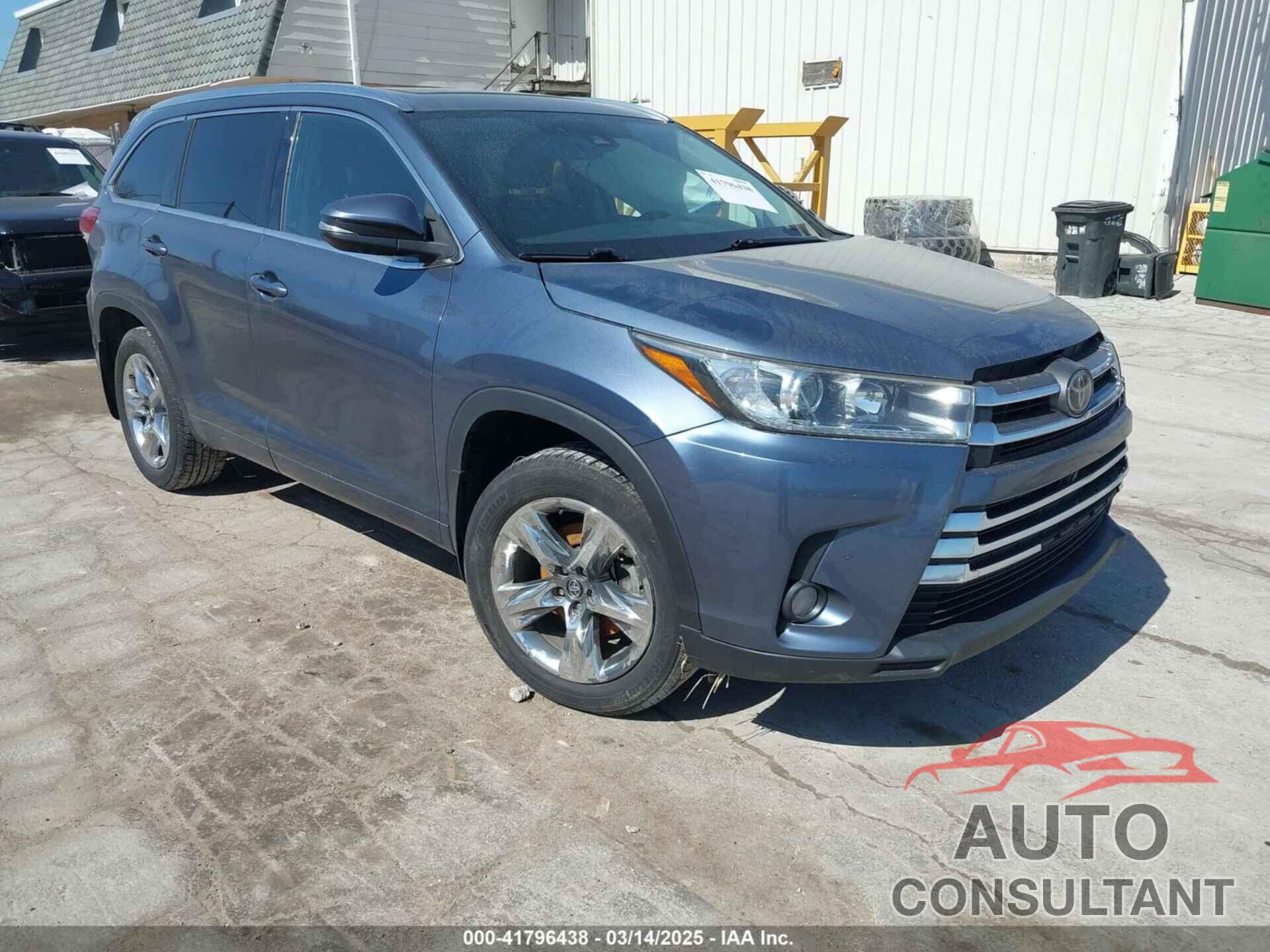 TOYOTA HIGHLANDER 2018 - 5TDDZRFH1JS828615