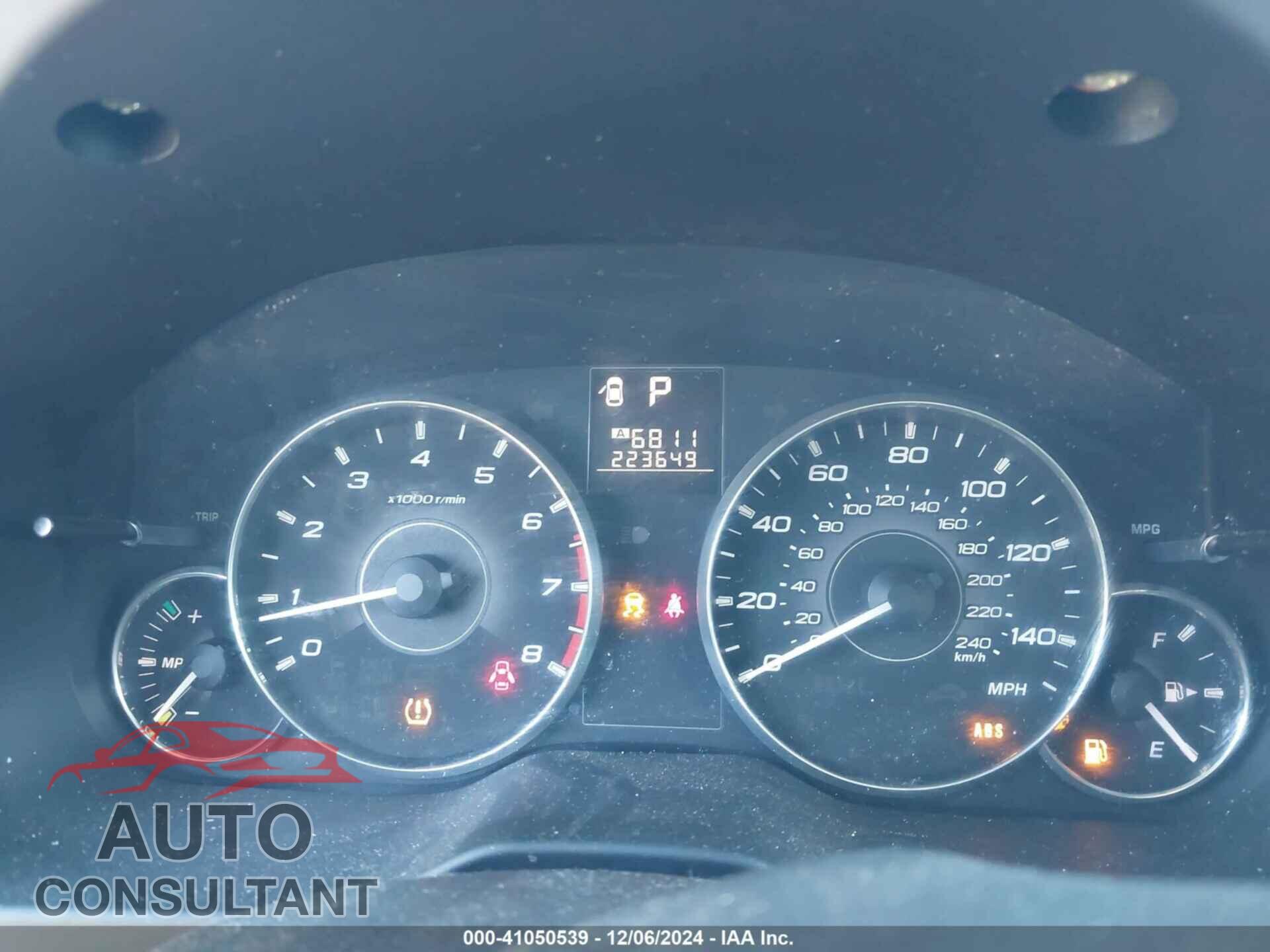 SUBARU OUTBACK 2011 - 4S4BRBGC8B3353075