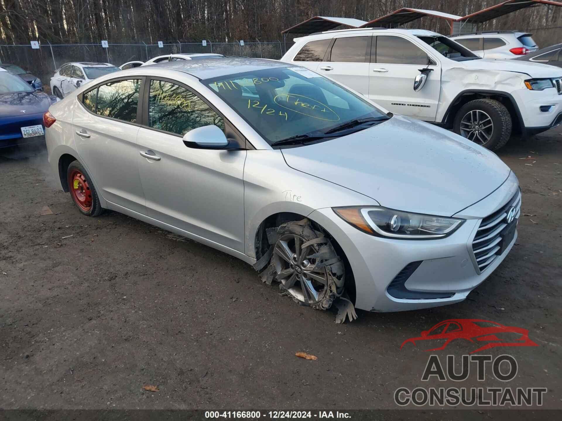 HYUNDAI ELANTRA 2017 - KMHD84LF0HU427146