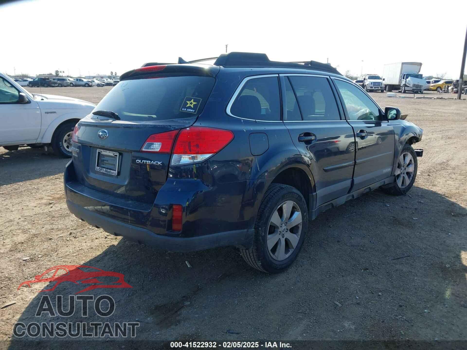SUBARU OUTBACK 2012 - 4S4BRCKC4C3298865