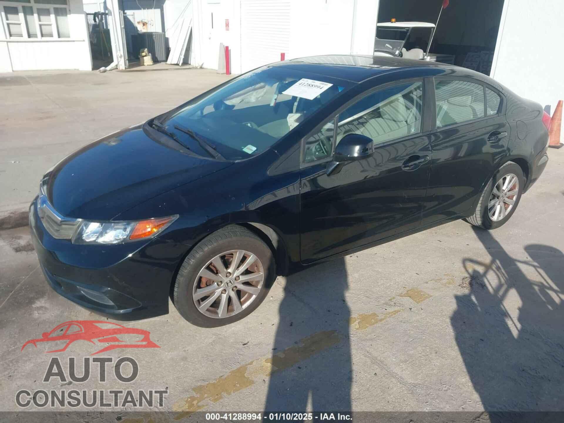 HONDA CIVIC 2012 - 19XFB2F89CE302315