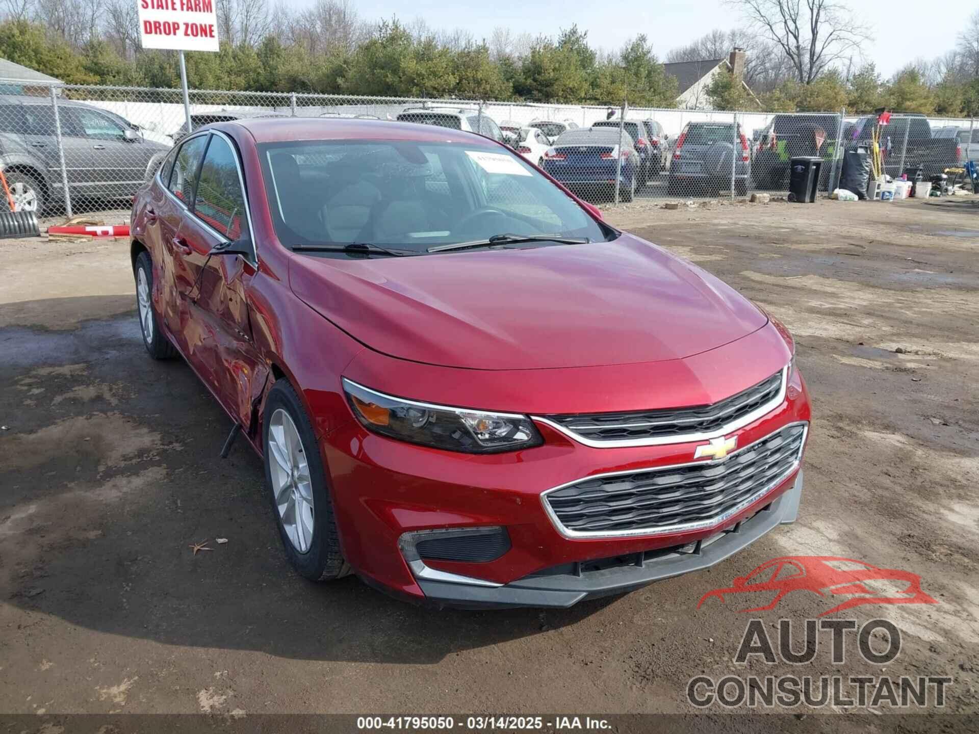 CHEVROLET MALIBU 2017 - 1G1ZE5ST1HF188560