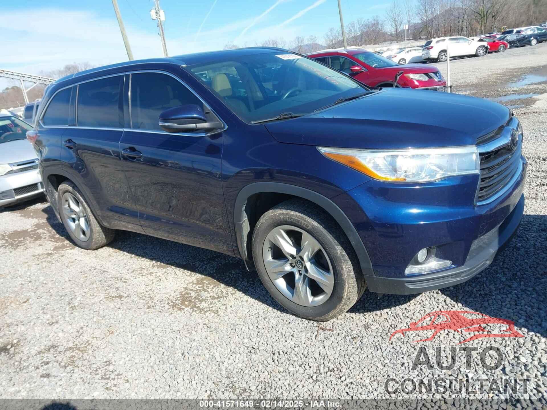TOYOTA HIGHLANDER 2016 - 5TDDKRFH3GS321731