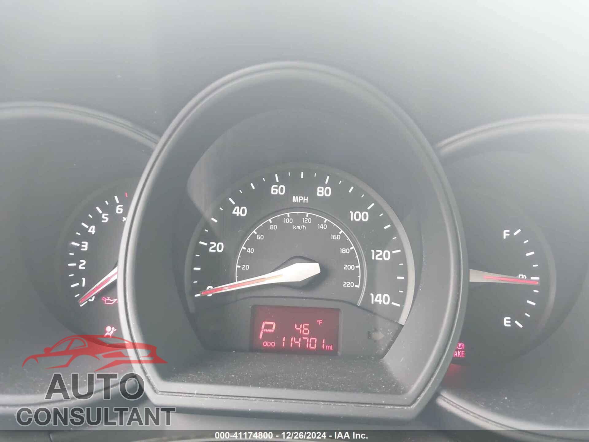 KIA RIO 2012 - KNADN4A33C6052904