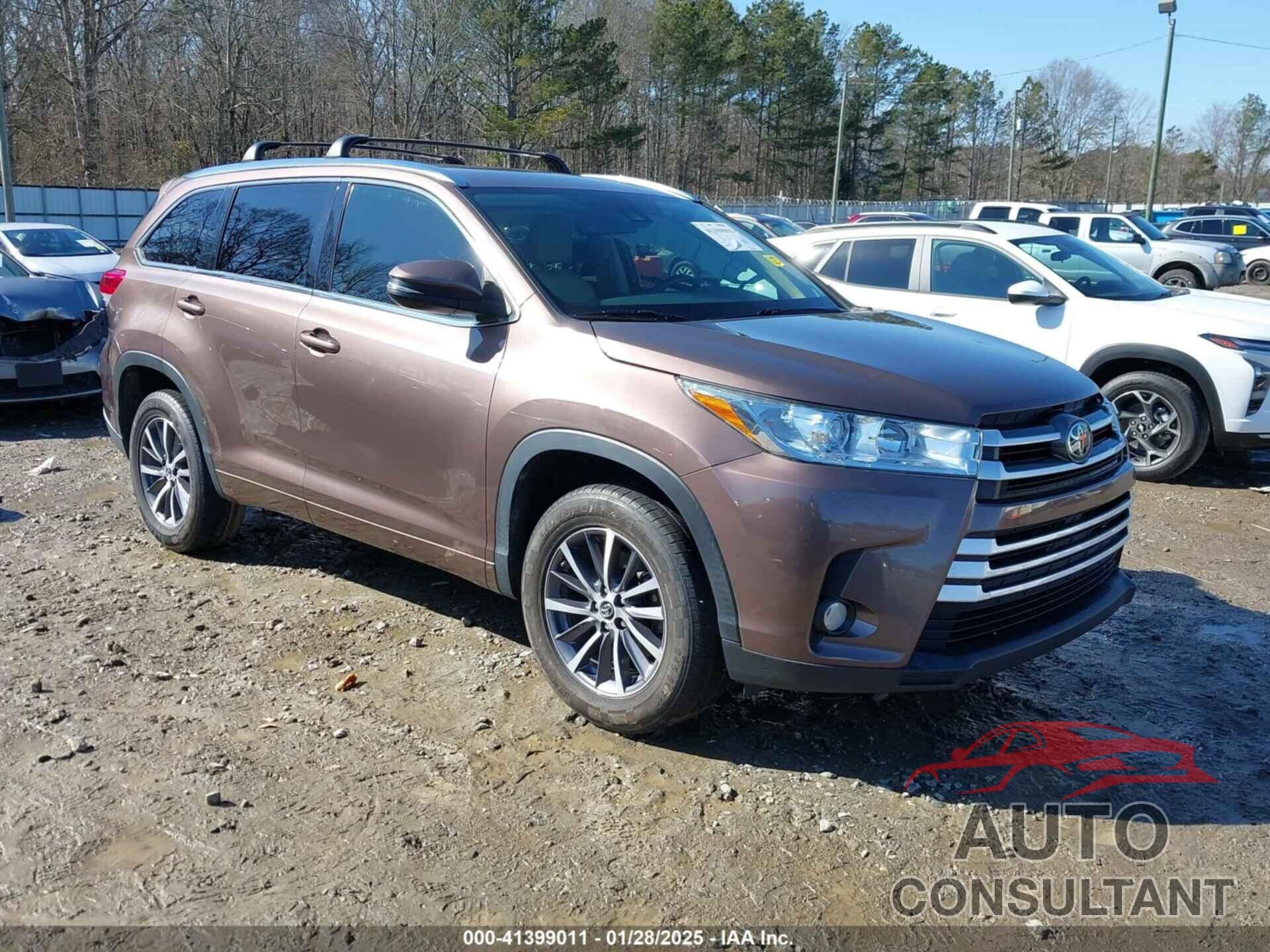 TOYOTA HIGHLANDER 2017 - 5TDKZRFH6HS191321