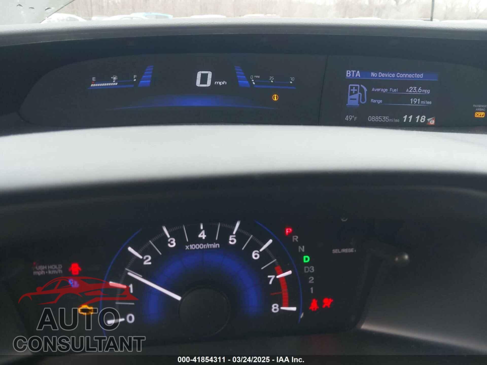 HONDA CIVIC 2013 - 19XFB2F52DE045862