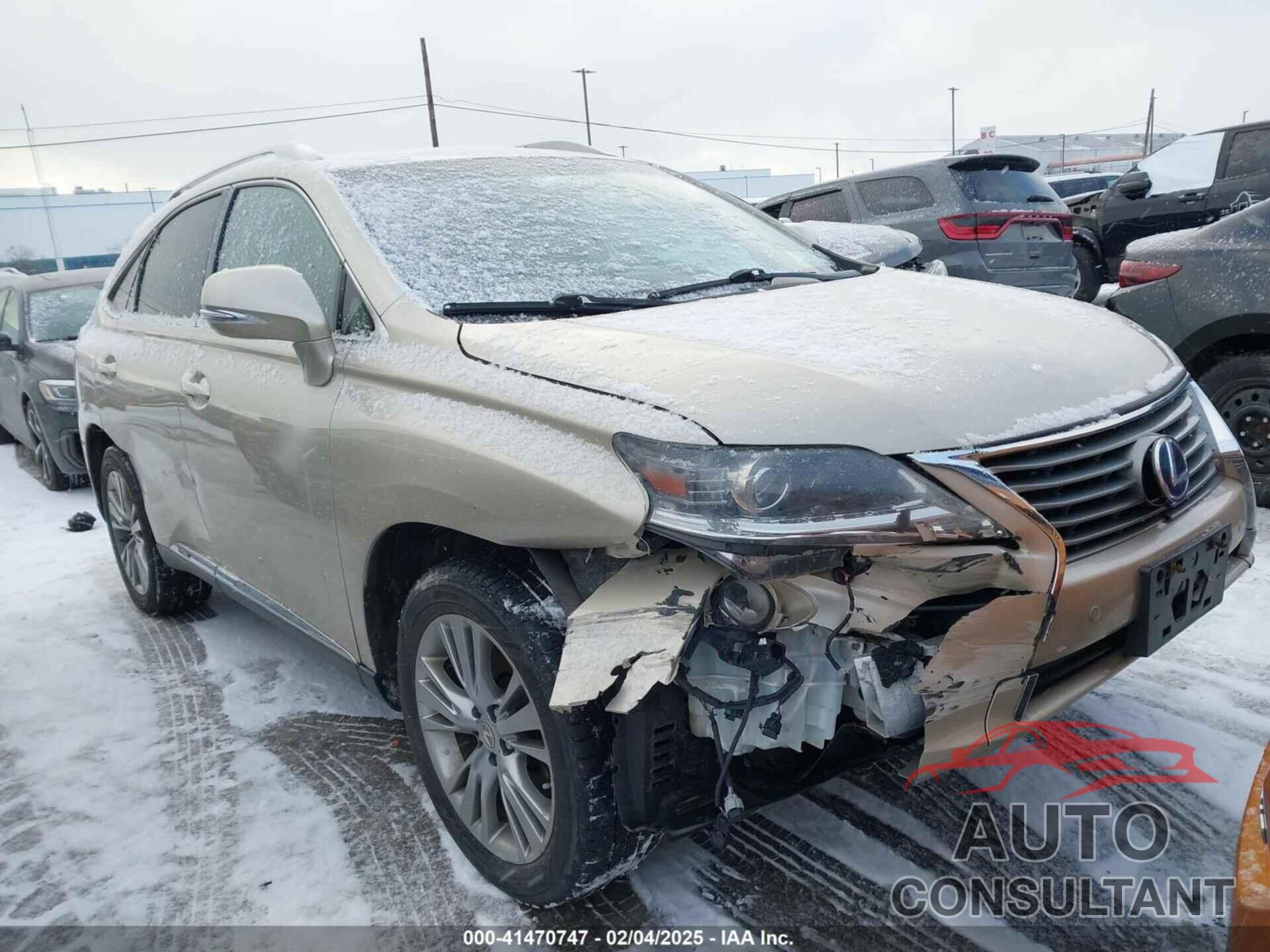 LEXUS RX 450H 2013 - JTJBC1BA3D2051396