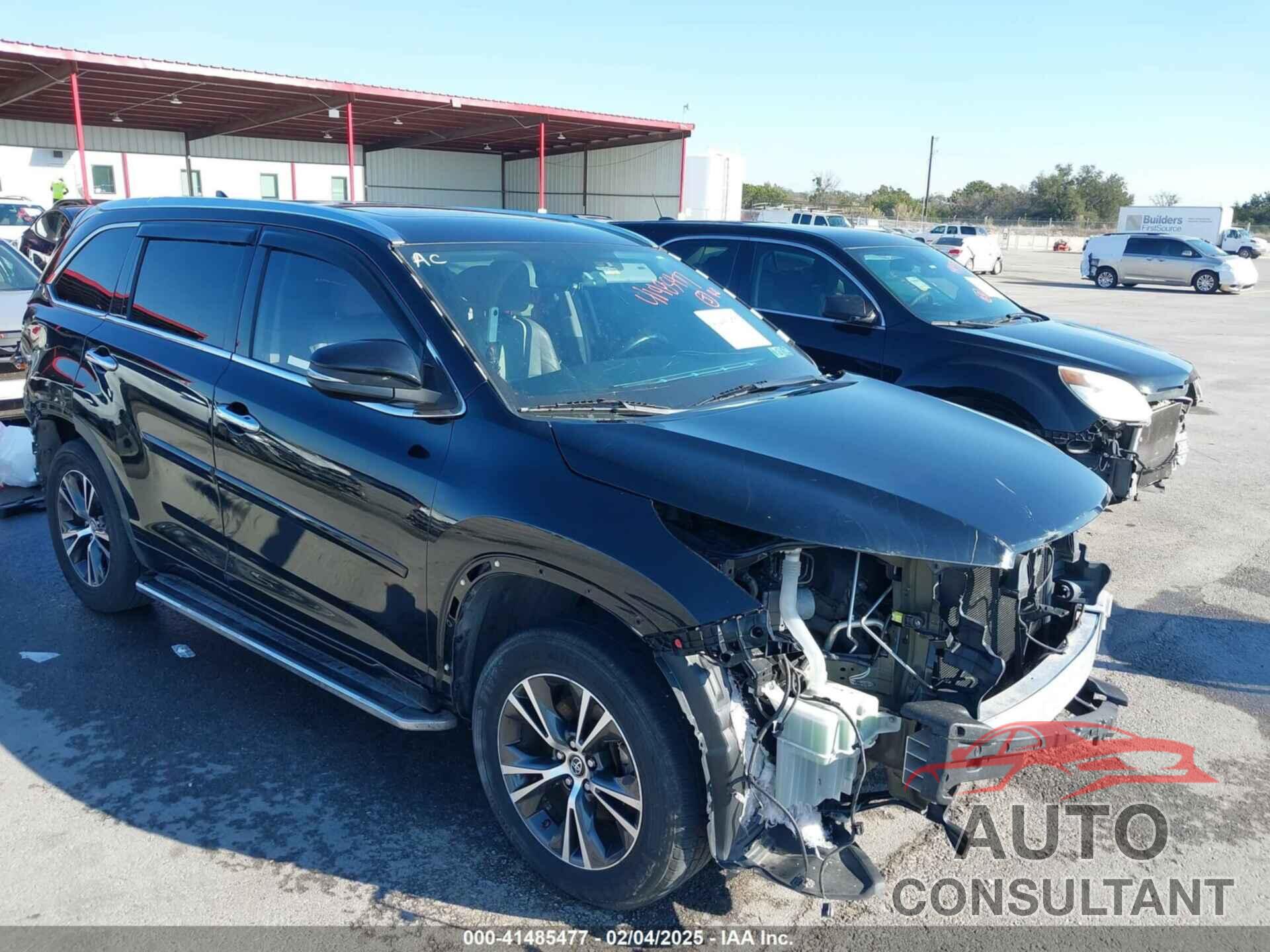 TOYOTA HIGHLANDER 2016 - 5TDJKRFH6GS295385