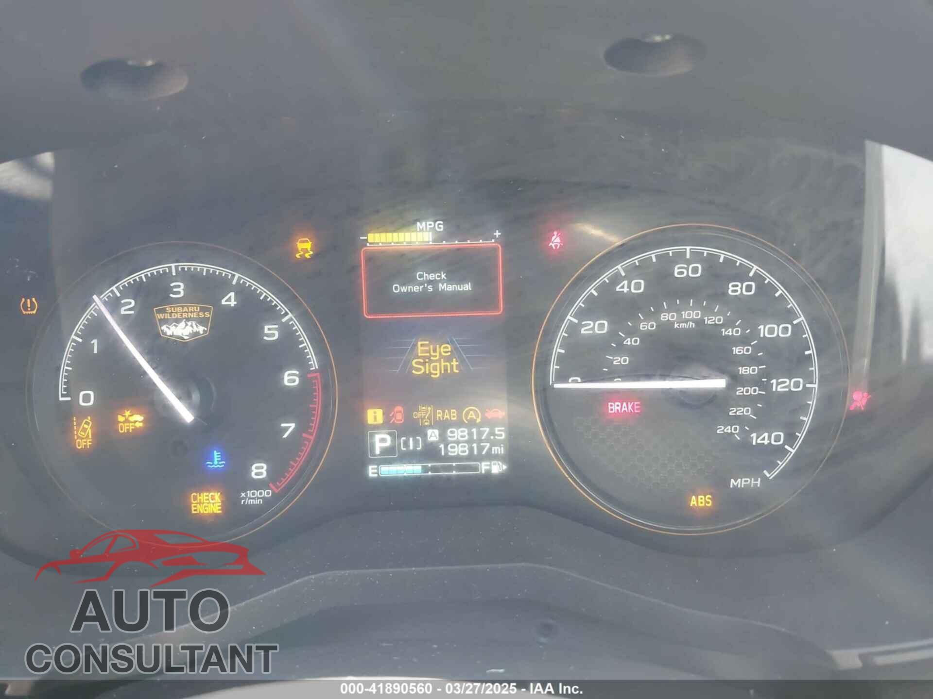 SUBARU FORESTER 2023 - JF2SKAMC8PH545213