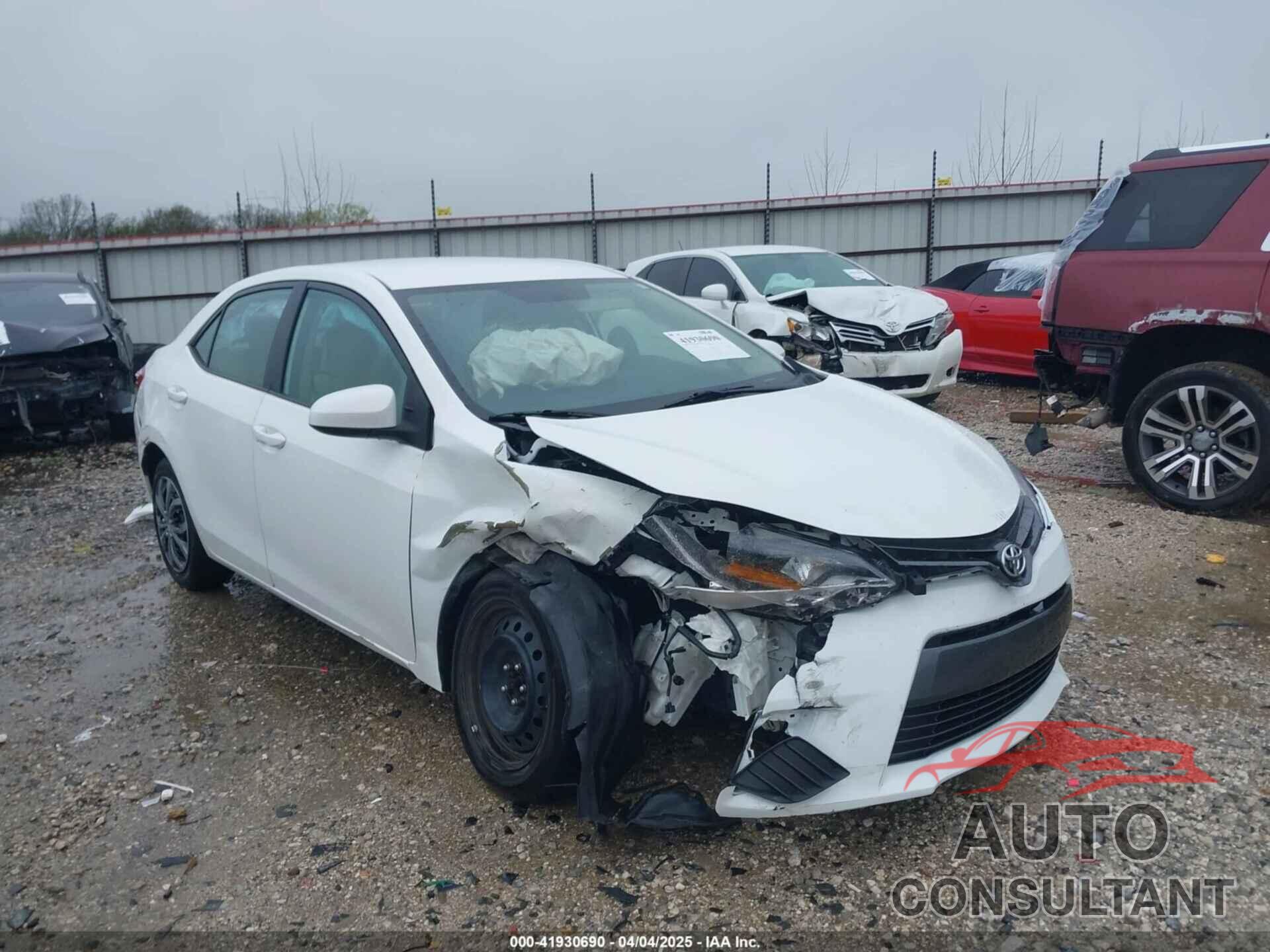 TOYOTA COROLLA 2016 - 5YFBURHE5GP485592
